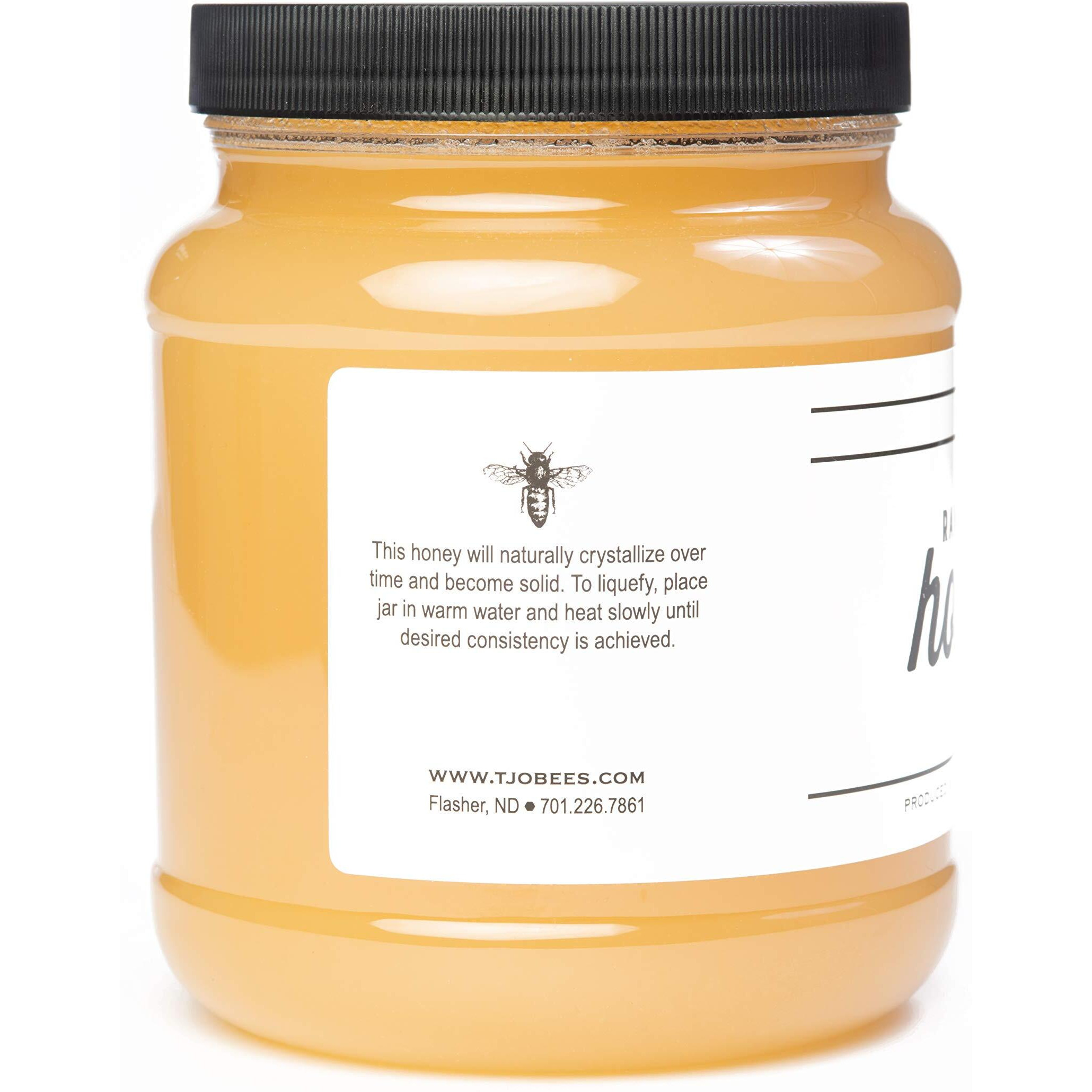Tjo Bees Raw And Unfiltered Honey (5 Lb (80 Oz) Jar)