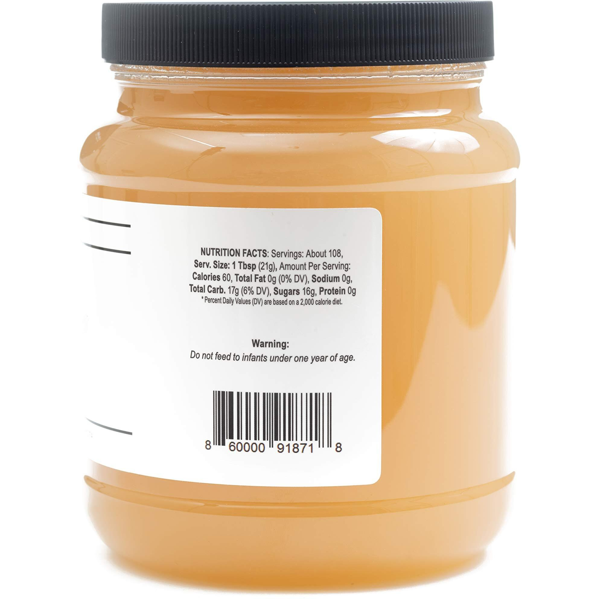 Tjo Bees Raw And Unfiltered Honey (5 Lb (80 Oz) Jar)