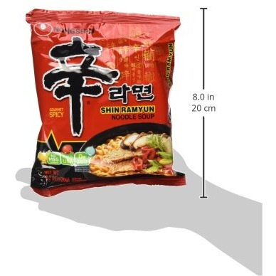 Nongshim Shin Noodle Ramyun, Gourmet Spicy Picante, 4.2-Ounce Packages (Pack Of 16)
