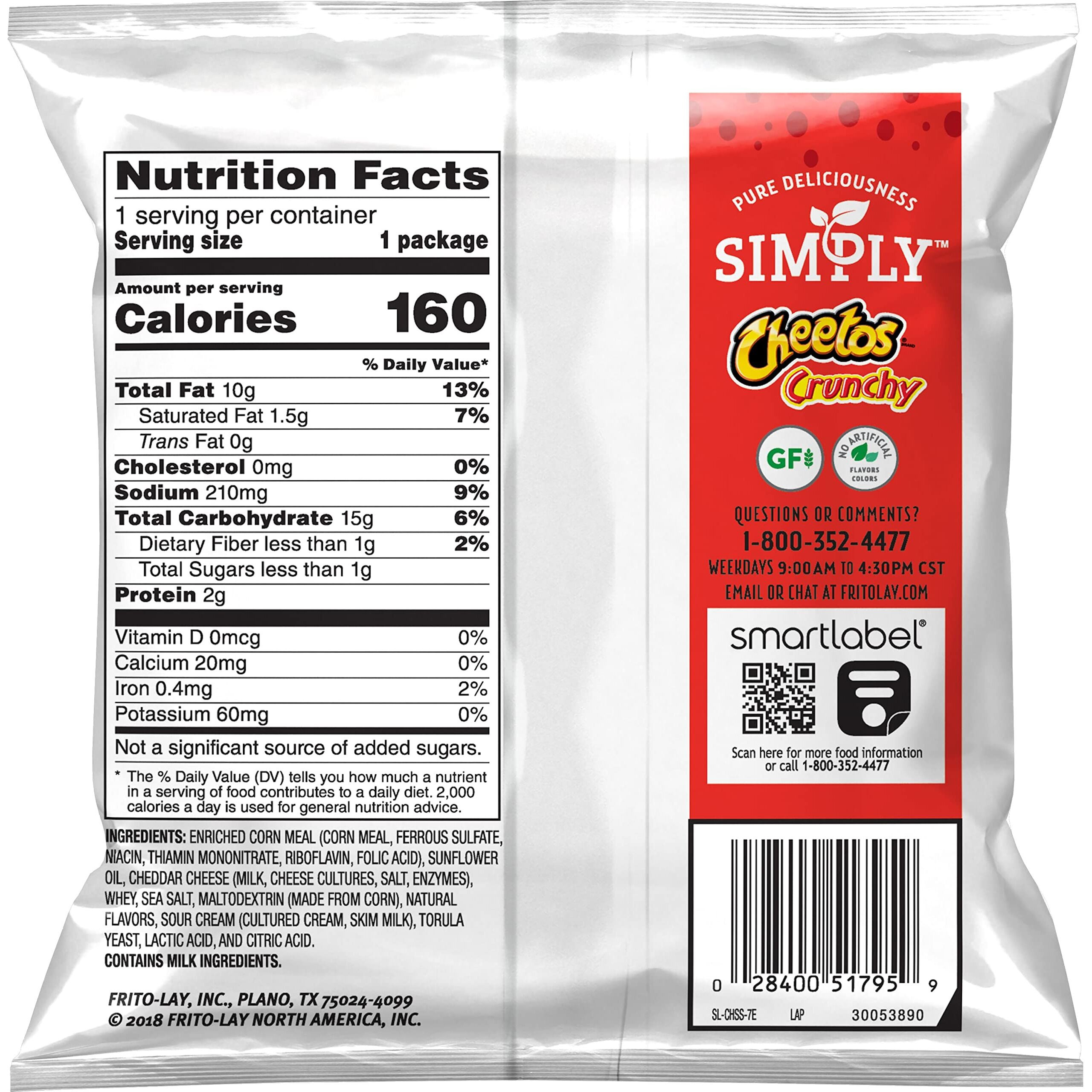 Simply, Cheetos White Cheddar Puffs & Crunchy Variety Pack, 0.875 Ounce (Pack Of 36)