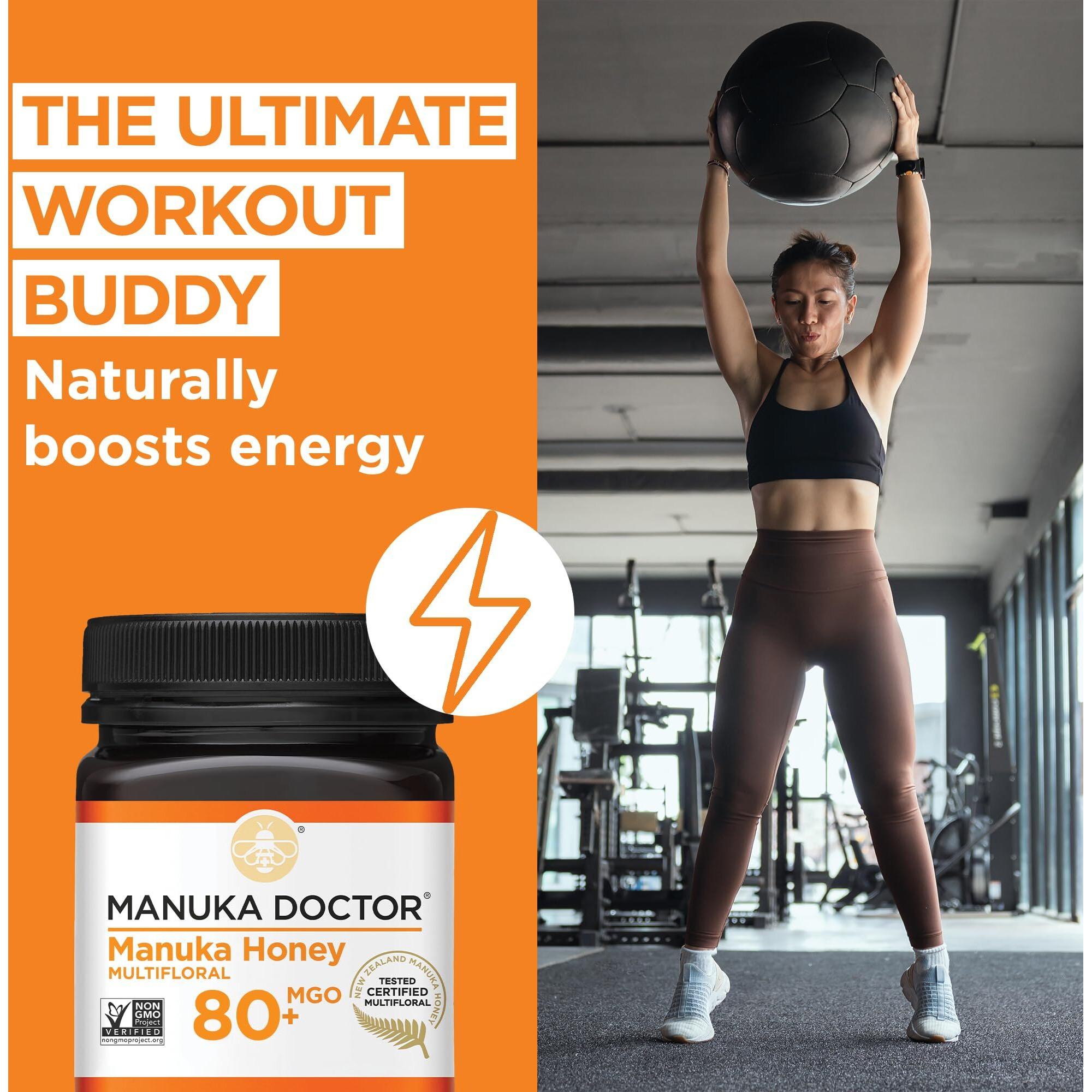 Manuka Doctor - Mgo 80+ Manuka Honey Multifloral, 100% Pure New Zealand Honey. Certified. Guaranteed. Raw. Non-Gmo (17.6Oz)