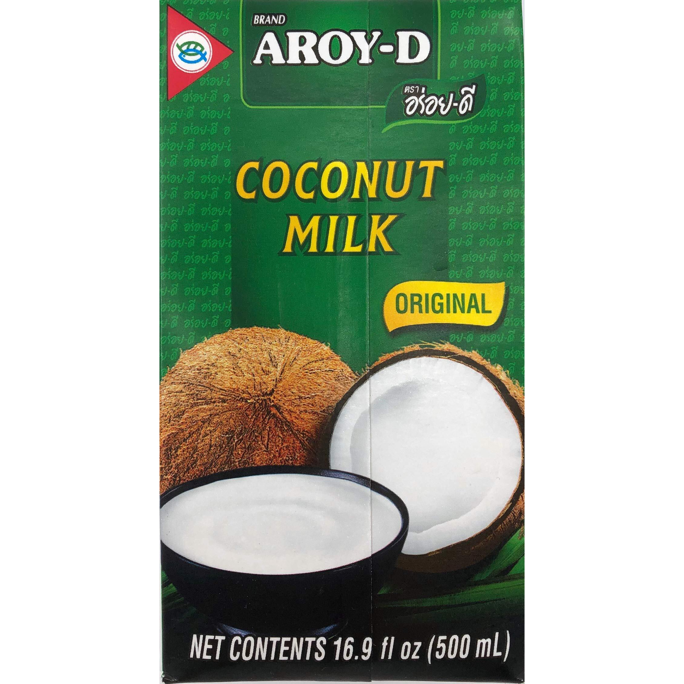 Aroy-D Coconut Milk 16.9 Fluid Ounce (500Ml), Pack Of 6