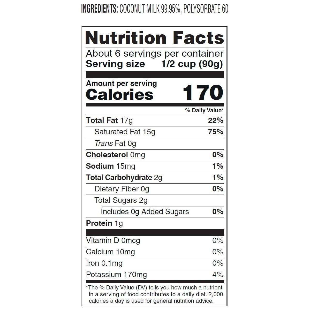 Aroy-D Coconut Milk 16.9 Fluid Ounce (500Ml), Pack Of 6