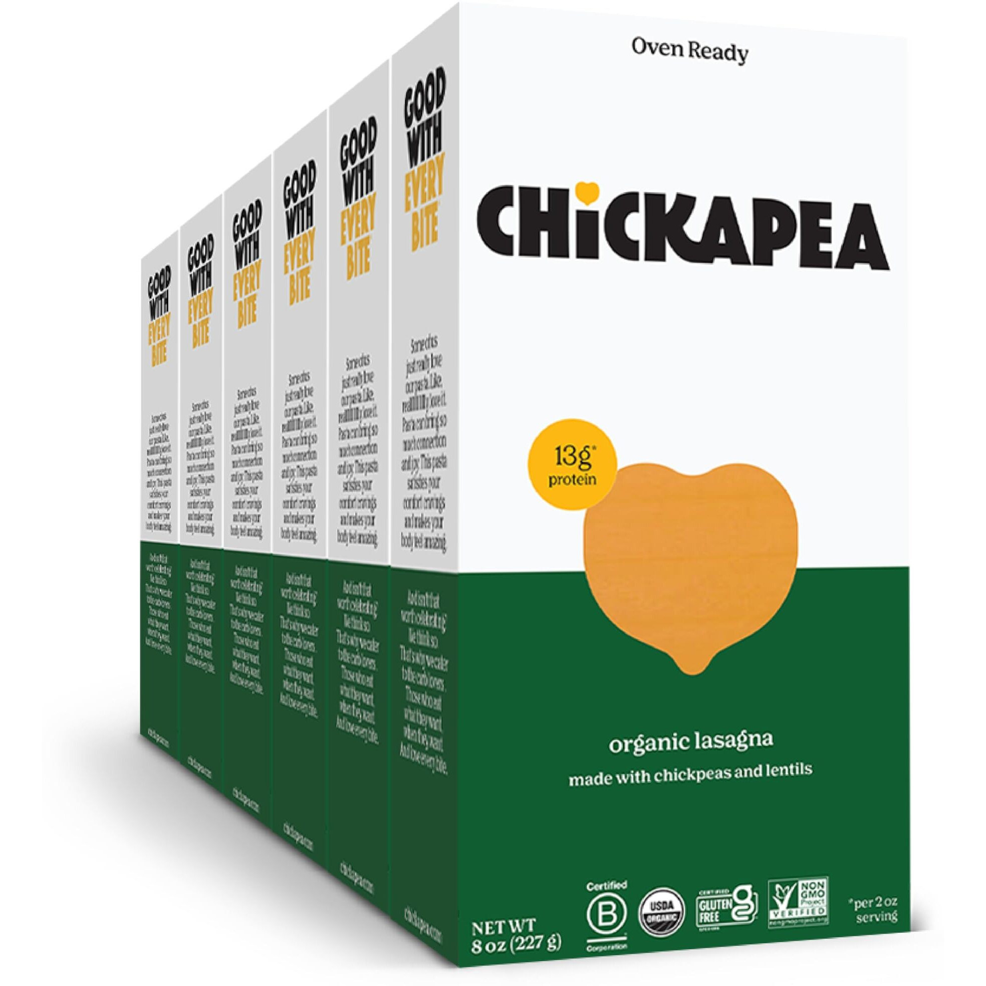 Chickapea Organic Chickpea Pasta - Lasagna - 8 Oz (Pack Of 6)