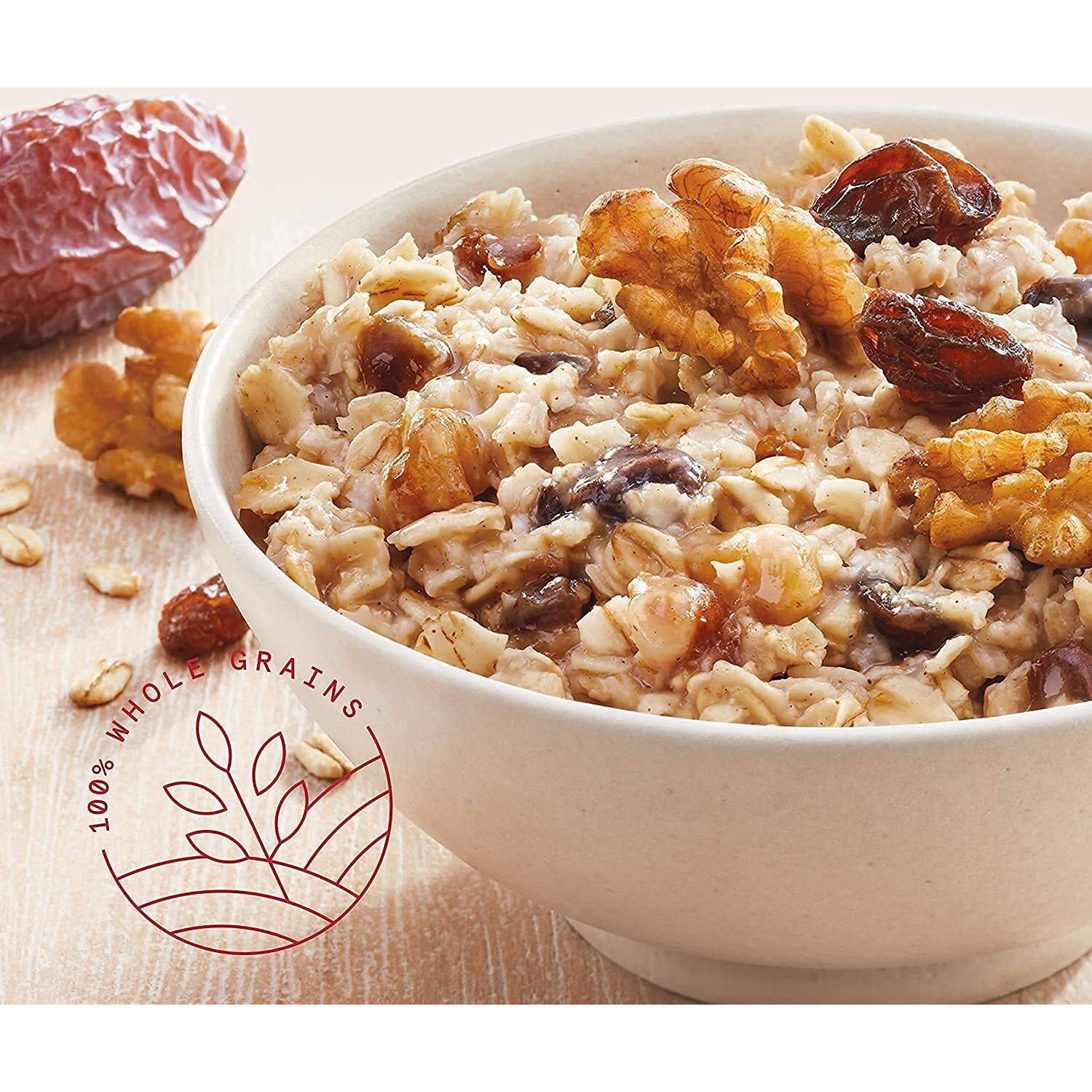 Quaker Instant Oatmeal, Raisin & Spice, Breakfast Cereal, 10 Count , 1.51 Oz Packets Per Box (Pack Of 4)