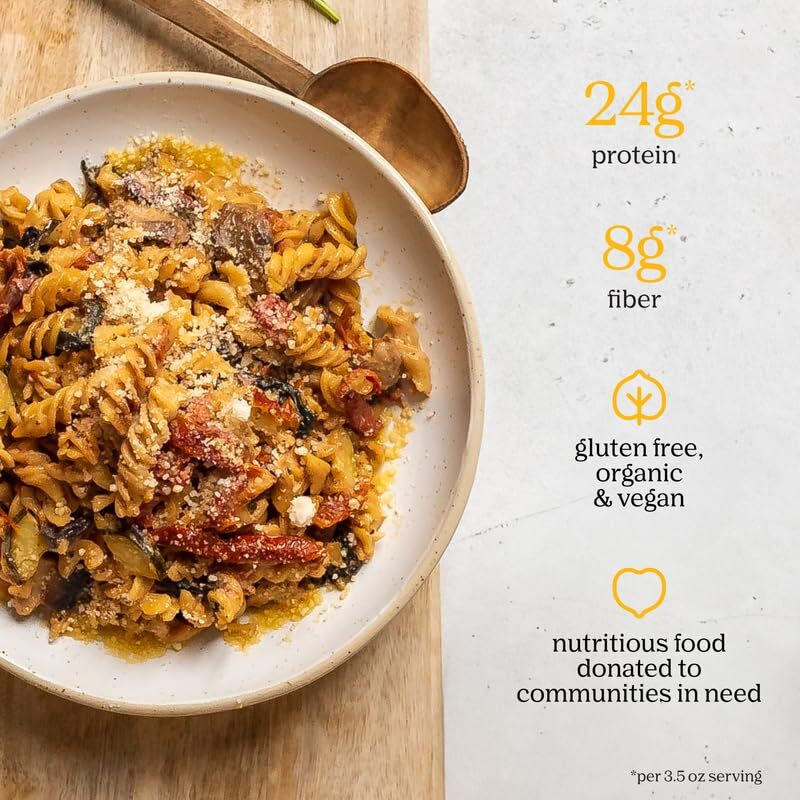 Chickapea Organic Chickpea Pasta - Spirals, Penne, Shells Variety Pack - 8 Oz (Pack Of 6)