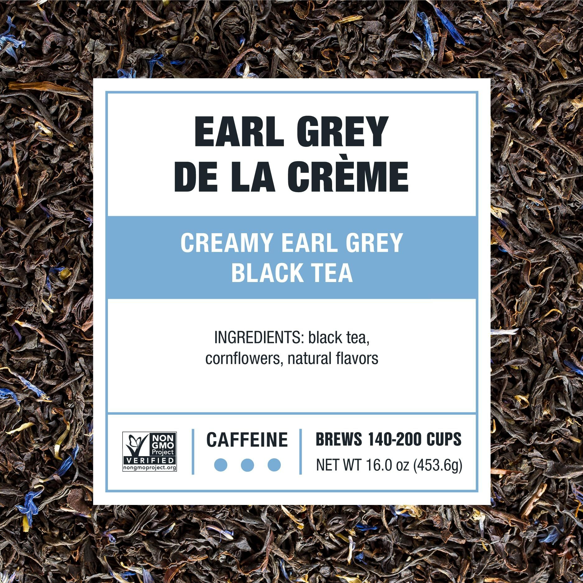 Tiesta Tea - Earl Grey De La Crme | Creamy Earl Grey Black Tea | Premium Loose Leaf Tea Blends | Caffeinated Black Tea | Make Hot Or Iced Tea & Brews Up To 200 Cups - 16 Ounce Resealable Bulk Pouch