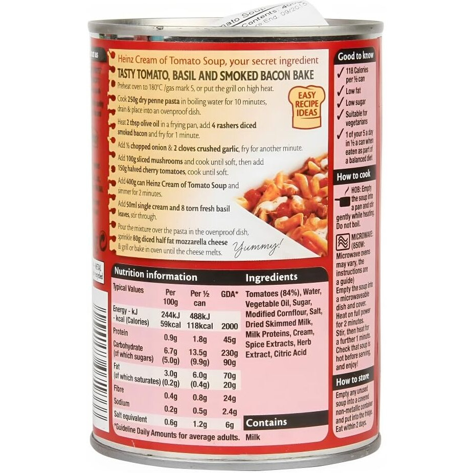 Heinz, Soup Cream Of Tomato, 14.1-Ounce (12 Pack)