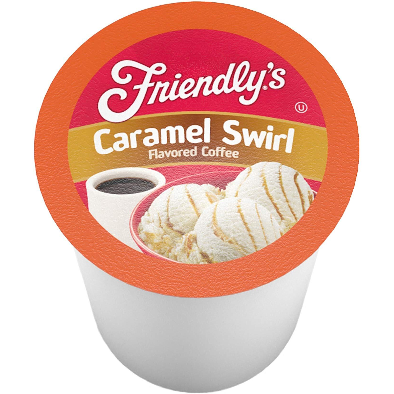 Friendly's Flavored Ice Cream Coffee Pods, Compatible With Keurig K Cup Brewers (Caramel Swirl, 40 Count)