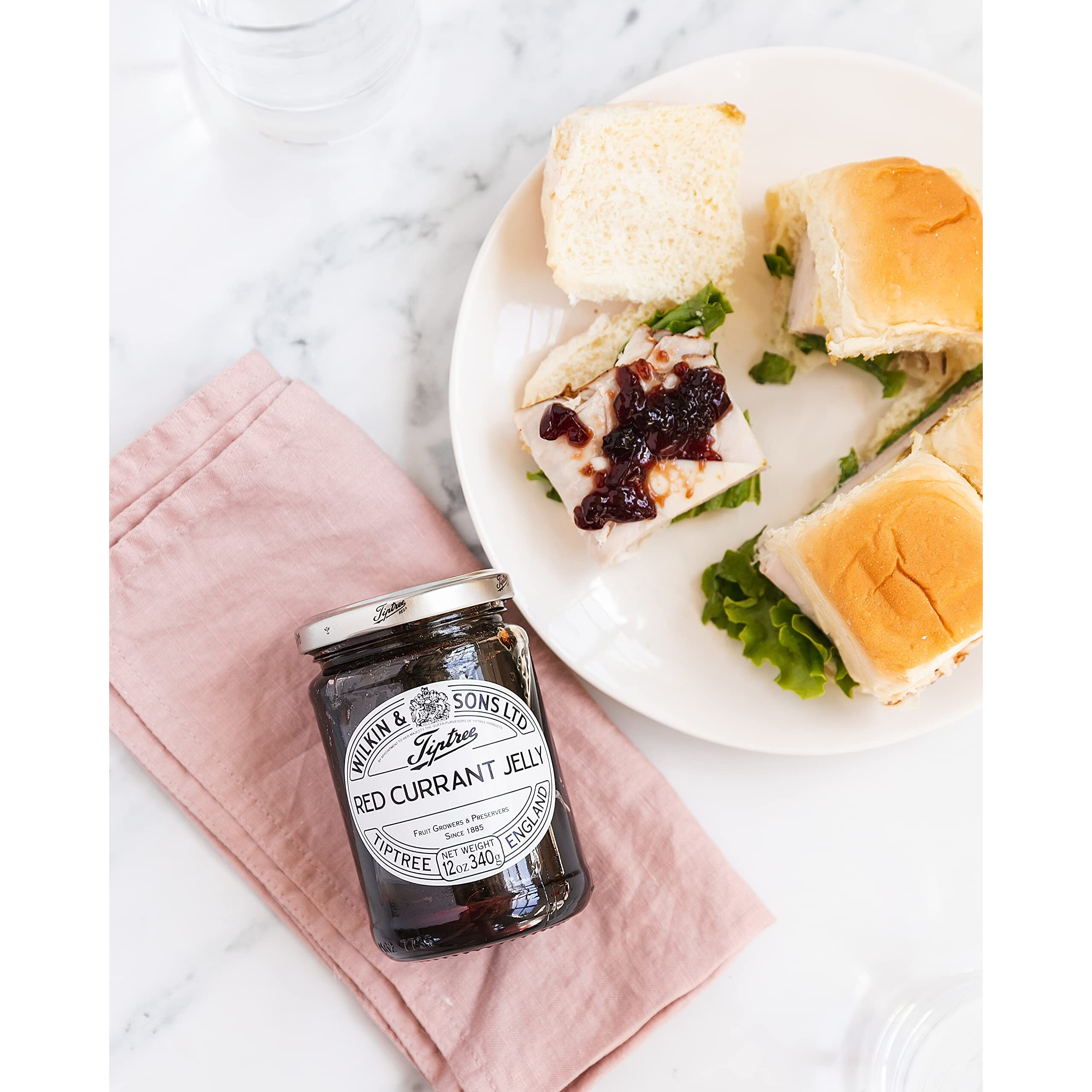 Tiptree Red Currant Jelly, 12 Ounce Jars (Pack Of 6)