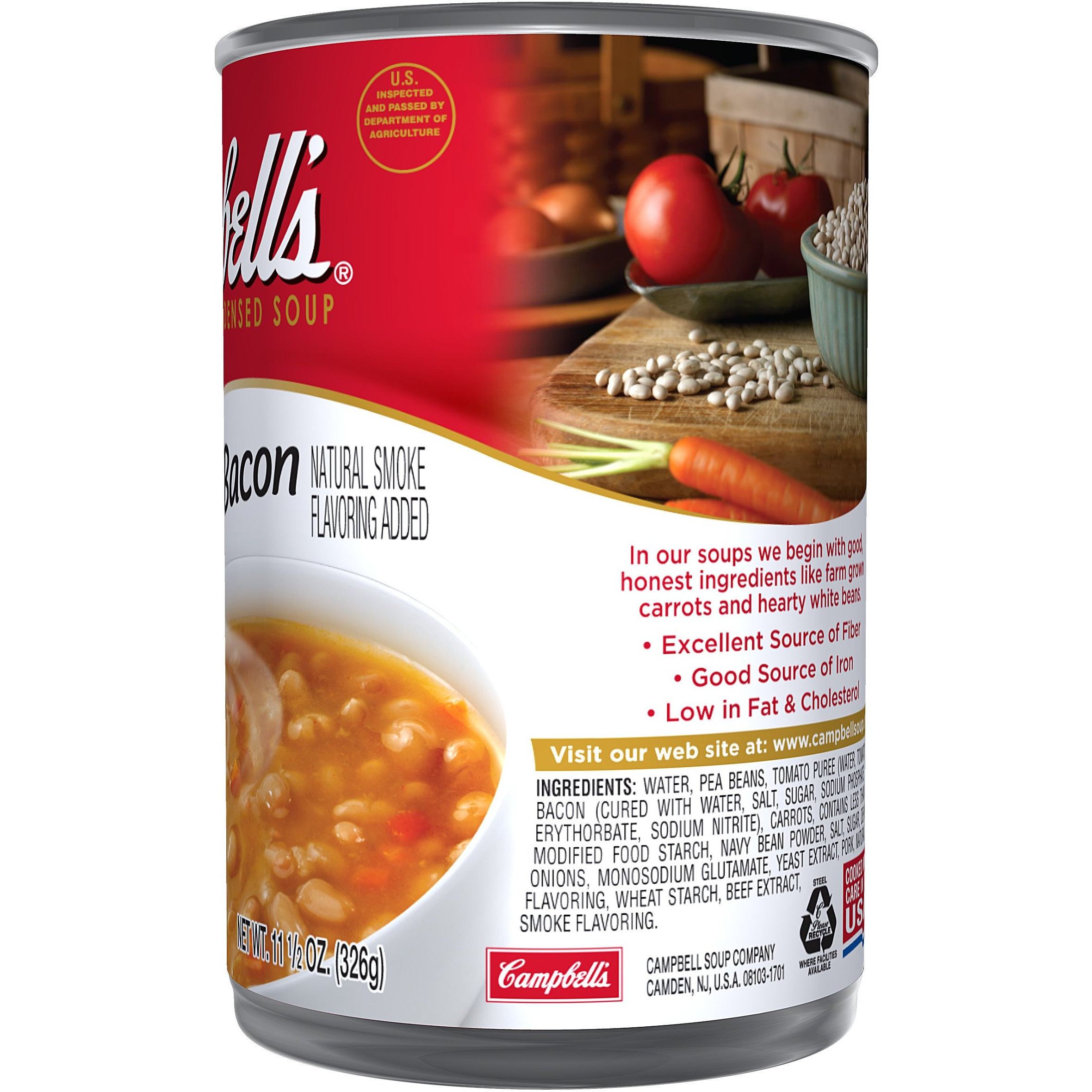 Campbell's, Condensed Bean With Bacon Soup, 11.5Oz Can (Pack Of 6)
