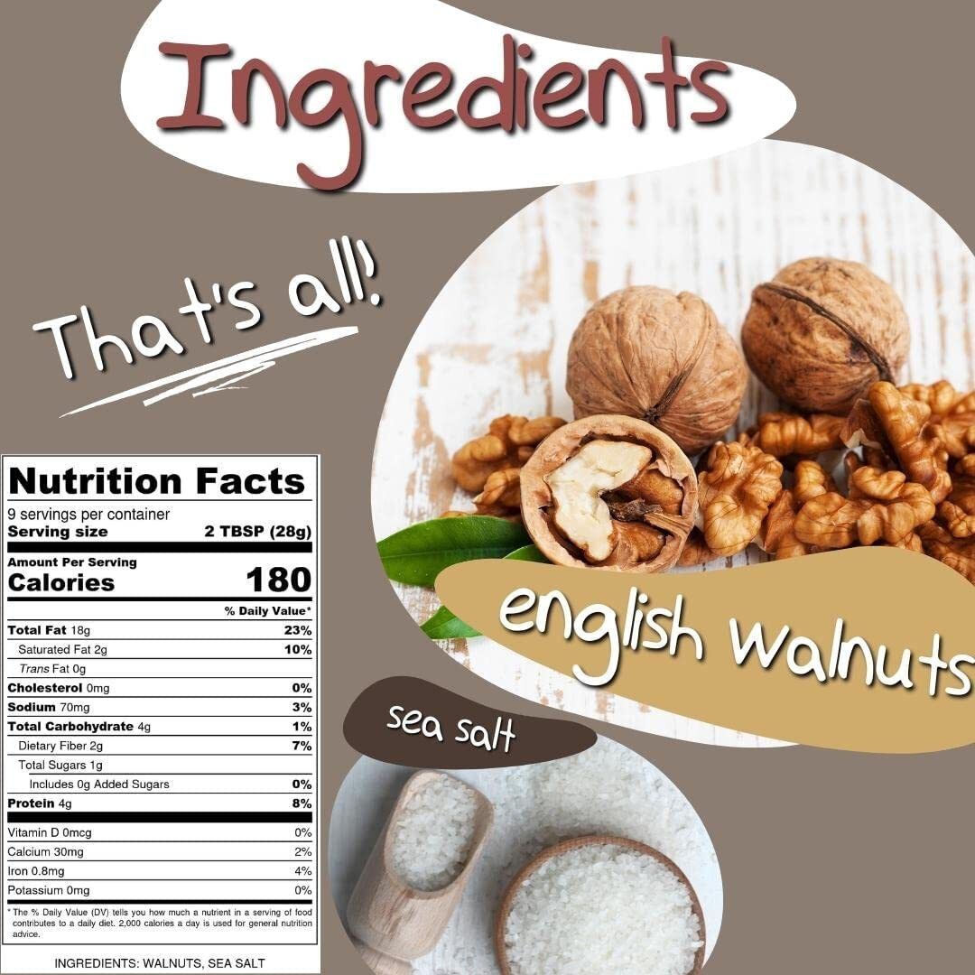 Crazy Go Nuts Walnut Butter Variety Pack - Plain W/Seal Salt, Maple, Oatmeal Cookie - Healthy Snacks, Keto, Vegan, Low Carb, Gluten Free, Superfood - Natural, Non-Gmo, Omega 3 Fatty Acids (3-Pack)
