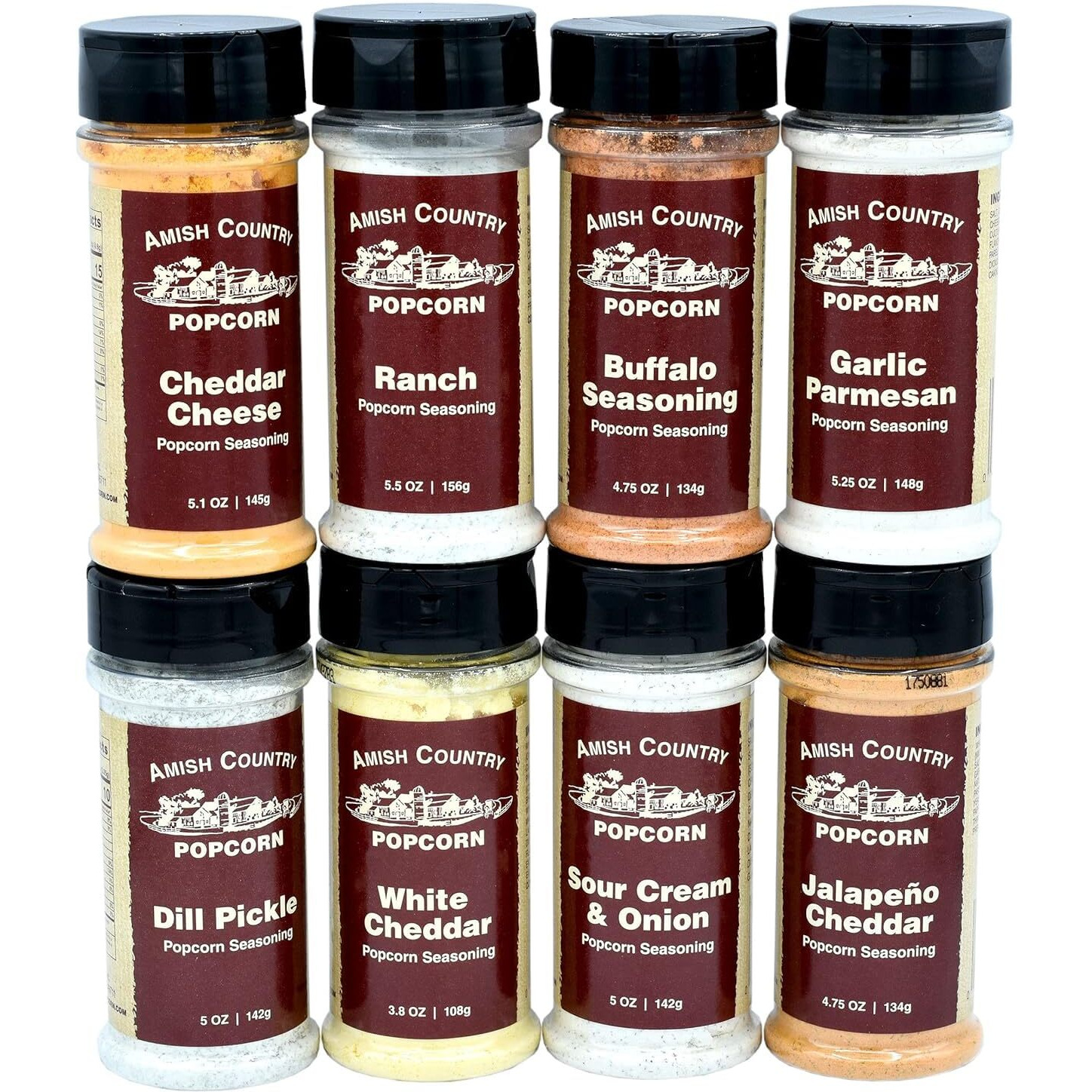 Amish Country Popcorn | 8 Pack Seasoning Bundle | Old Fashioned, Non-Gmo And Gluten Free