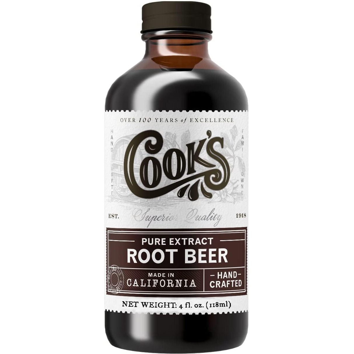 Cook's, Choice Root Beer Extract, 4 Oz