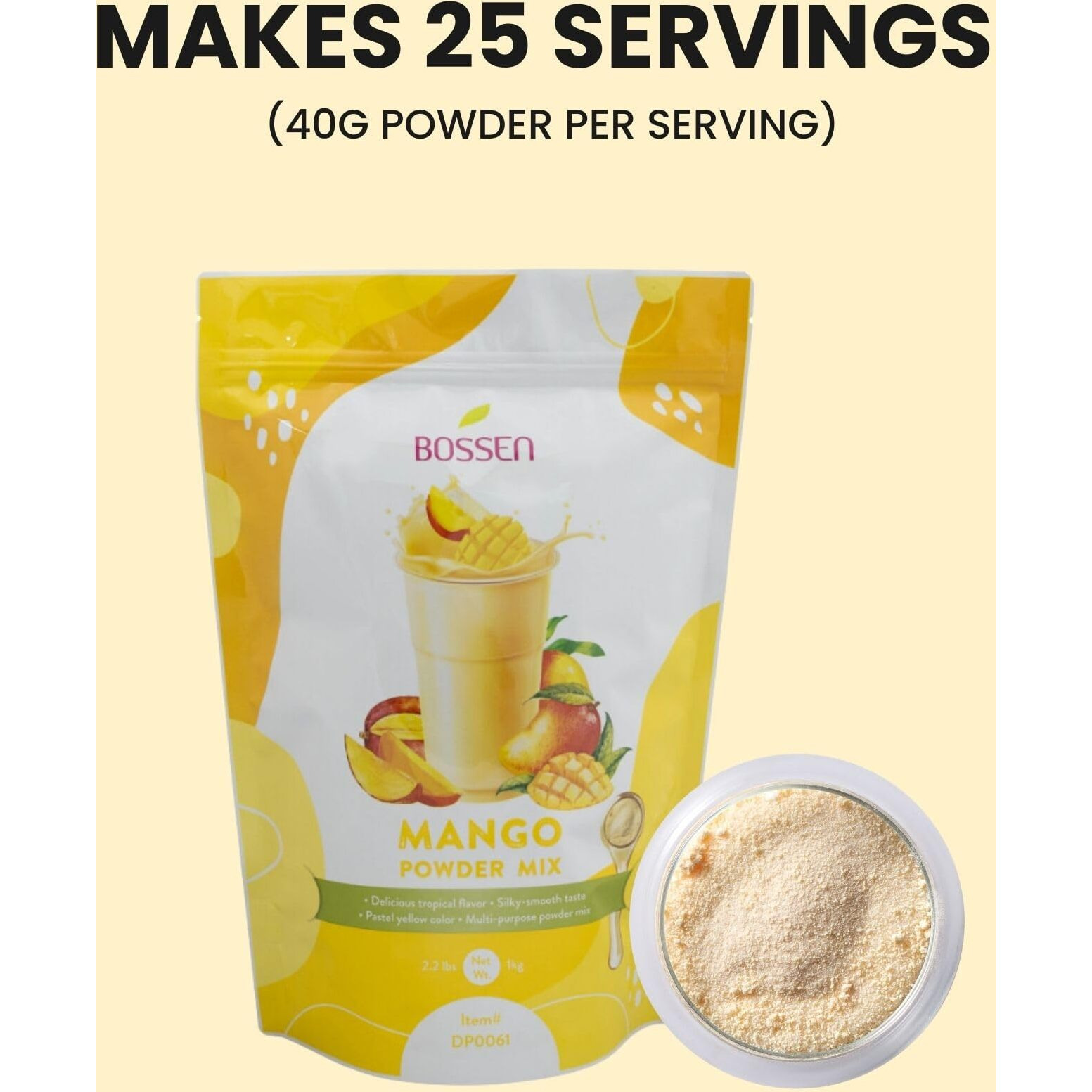 Bossen Bubble Tea Powder Mix (Mango)