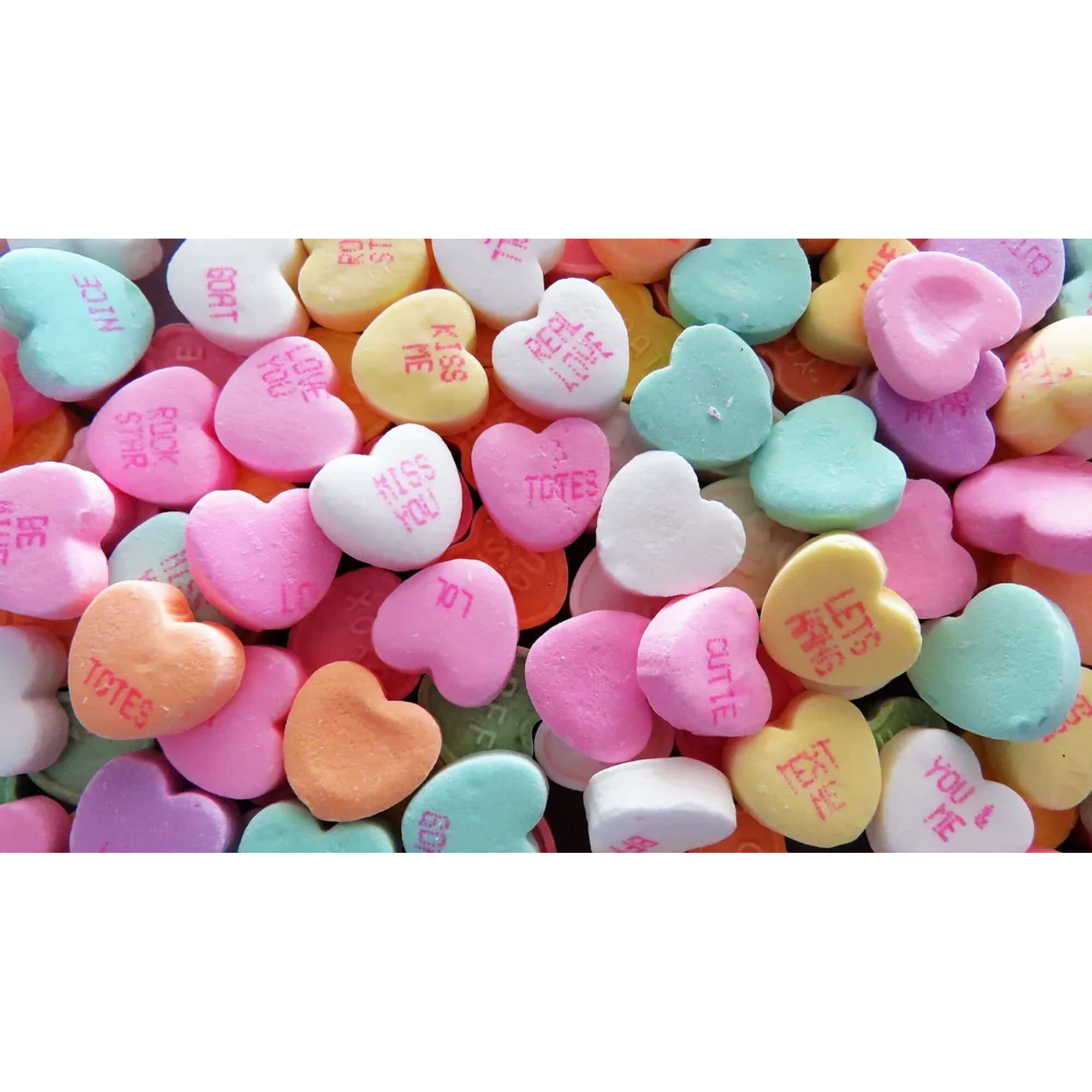 By The Cup Small Candy Conversation Hearts, 5 Pound Bulk Bag