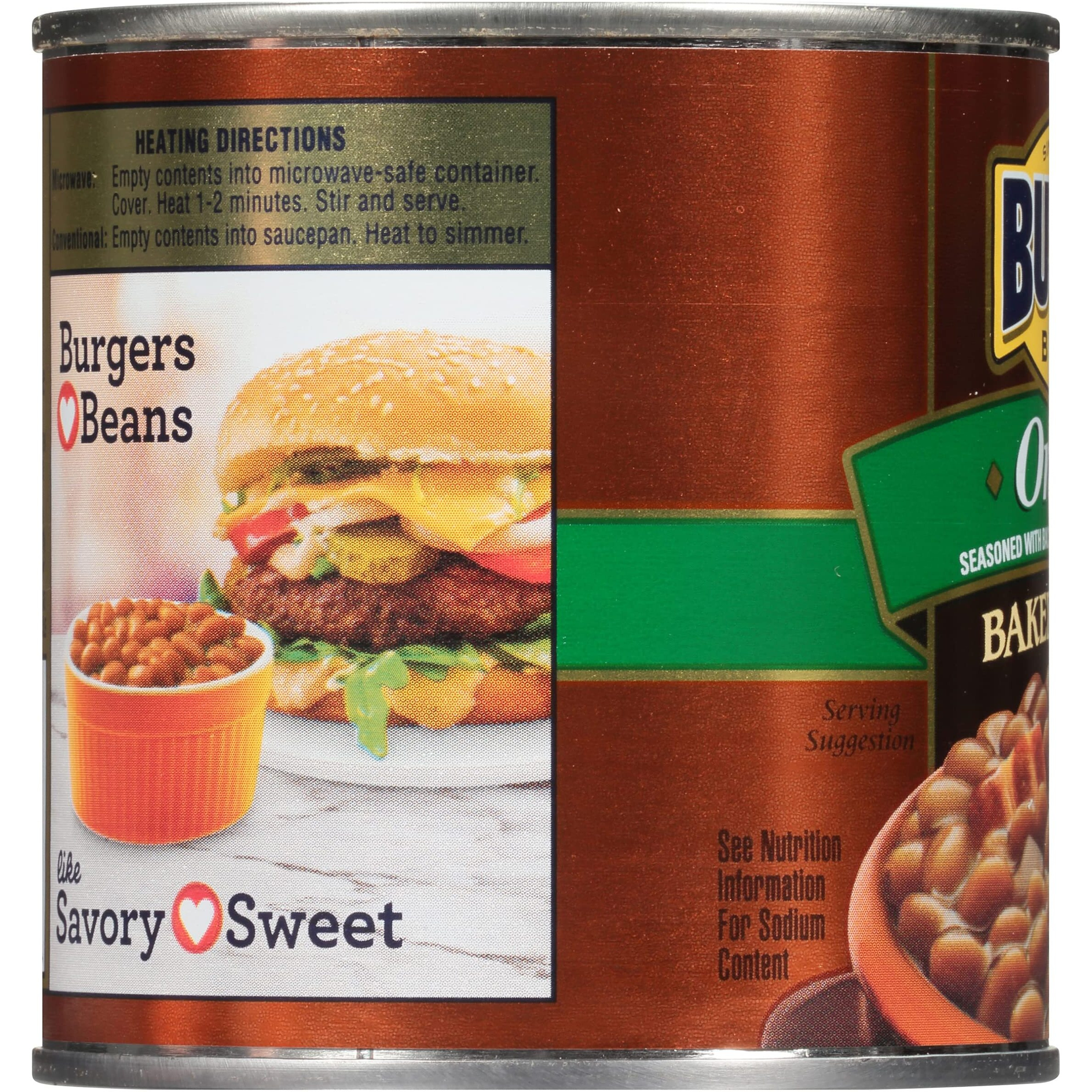 Bush's Best 16 Oz Canned Onion Baked Beans, Source Of Plant Based Protein And Fiber, Low Fat, Gluten Free, (Pack Of 12)