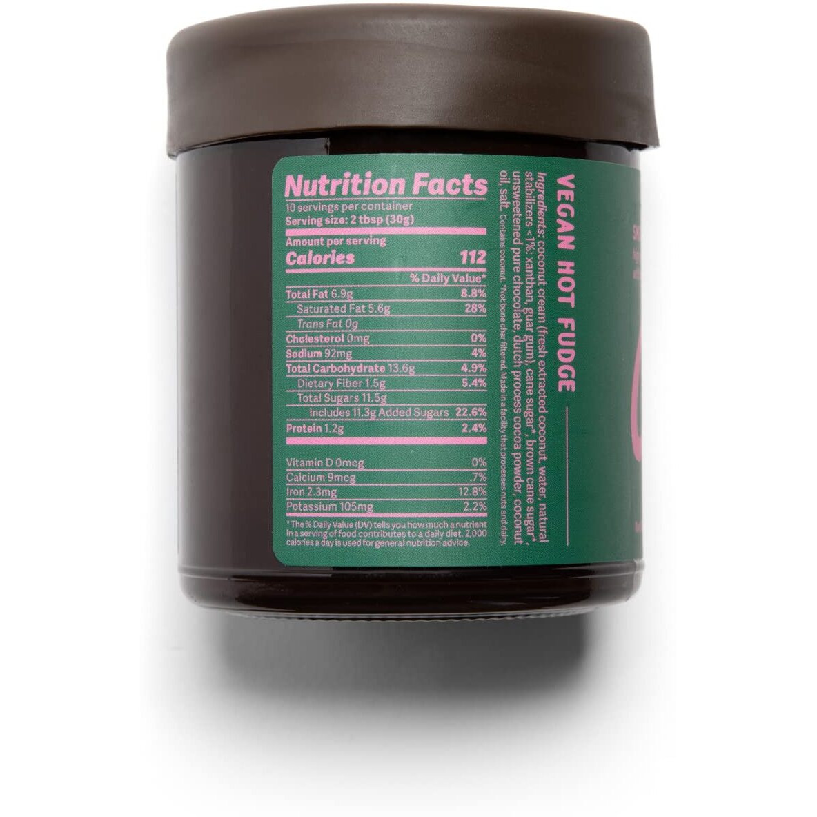 Coop's Vegan Hot Fudge Sauce 10.6 Oz - Gluten Free Vegan, Kosher, Non Gmo, Gourmet, All Natural, Plant Based Dairy Free Whipped Topping For Icecream, Sundae, Panckaes, Milshake And More