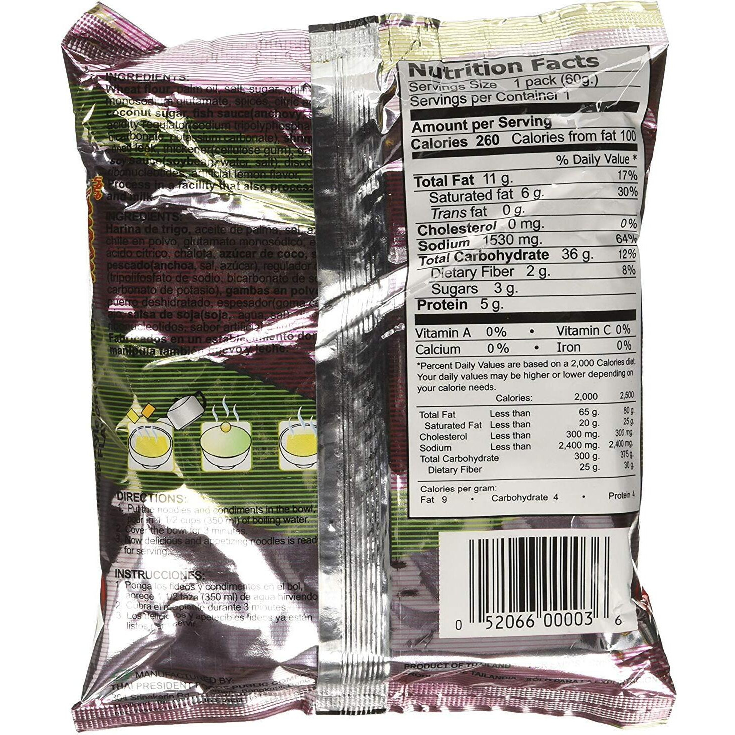 Mama Instant Ramen Noodle, Tom Yum Shrimp Flavor Pack Of 10