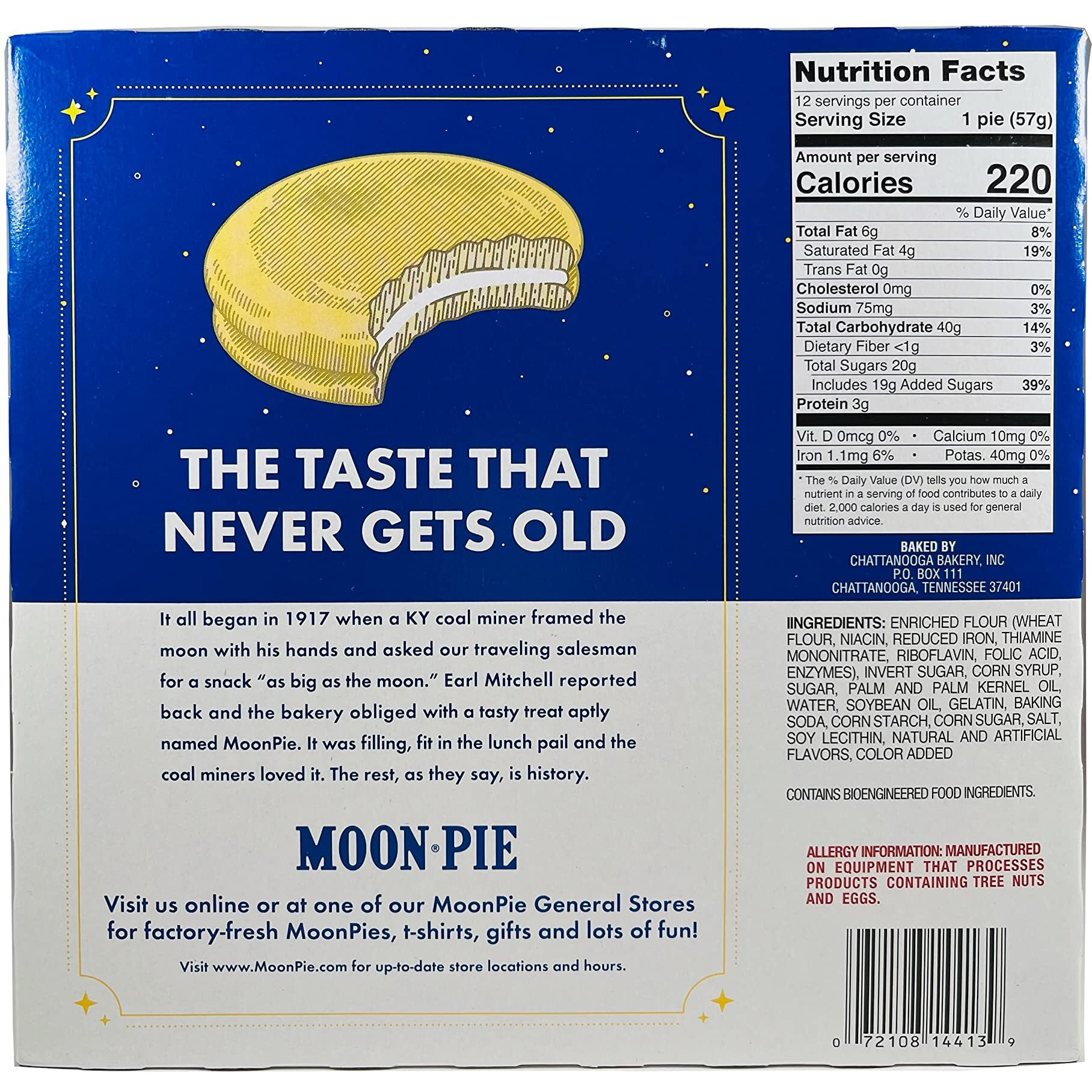 Moon Pie Single Decker Original Marshmallow Sandwich - Banana | 12 Count Box