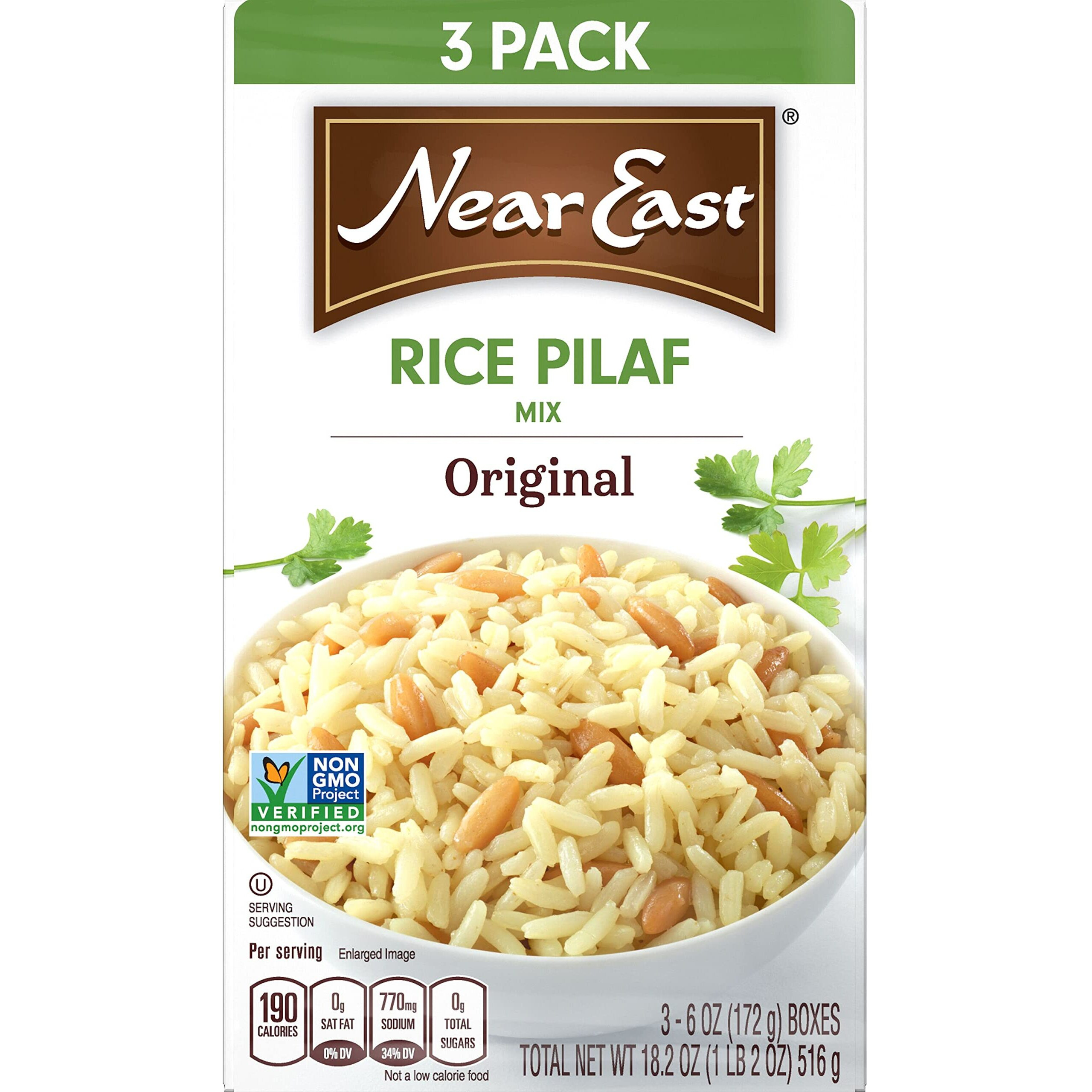 Near East Quaker Rice Pilaf Mix, Original, 18.2 Ounce (Pack Of 3 Boxes)