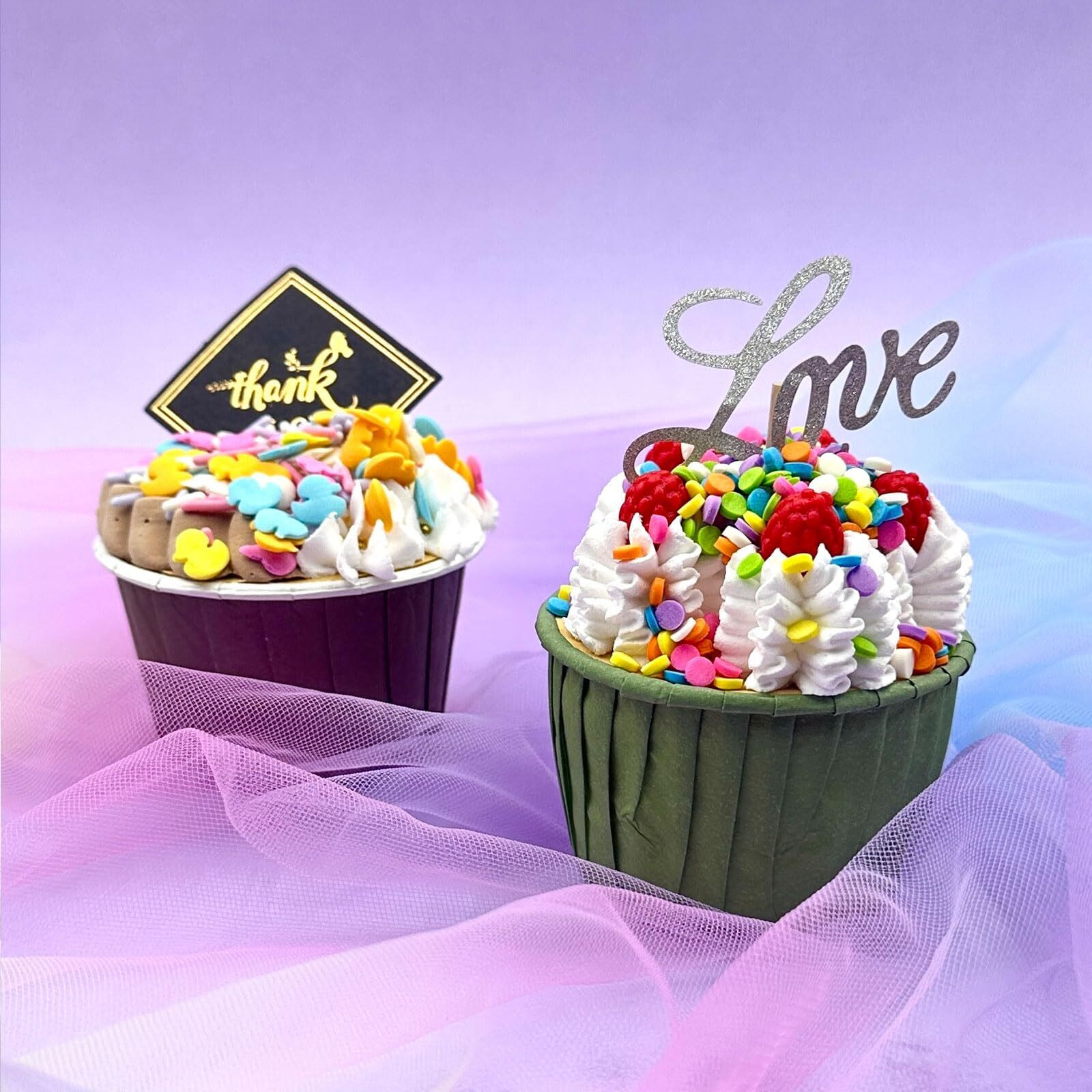 Rainbow Sprinkles For Cake Decorating, Pastel Jimmies Pearl Bunny Confetti Sprinkle Mix For Cookie Baking Ice Cream Cupcake Decorations