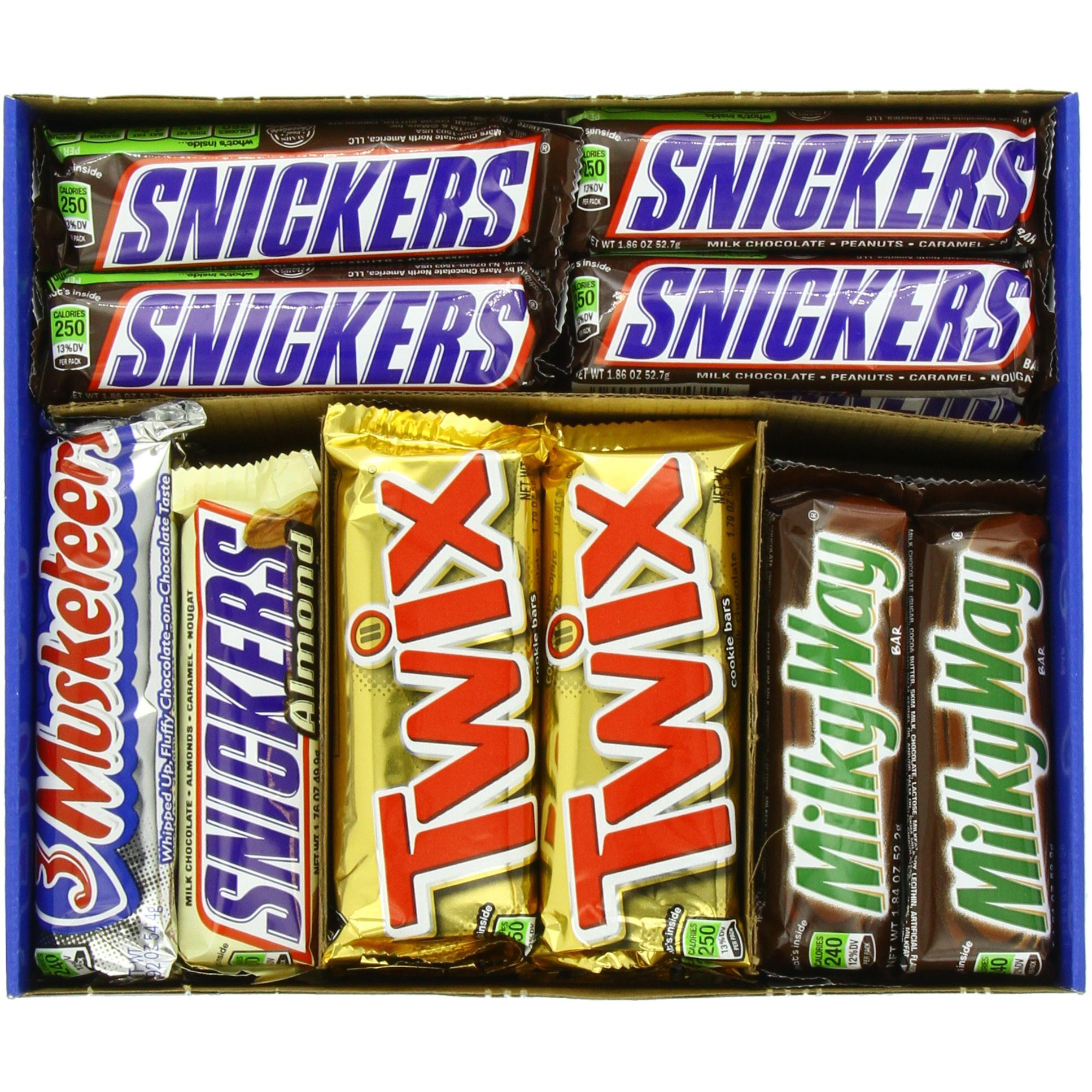 M&M Mars Chocolate Bar Variety Pack, 55 Ounce, 30 Count