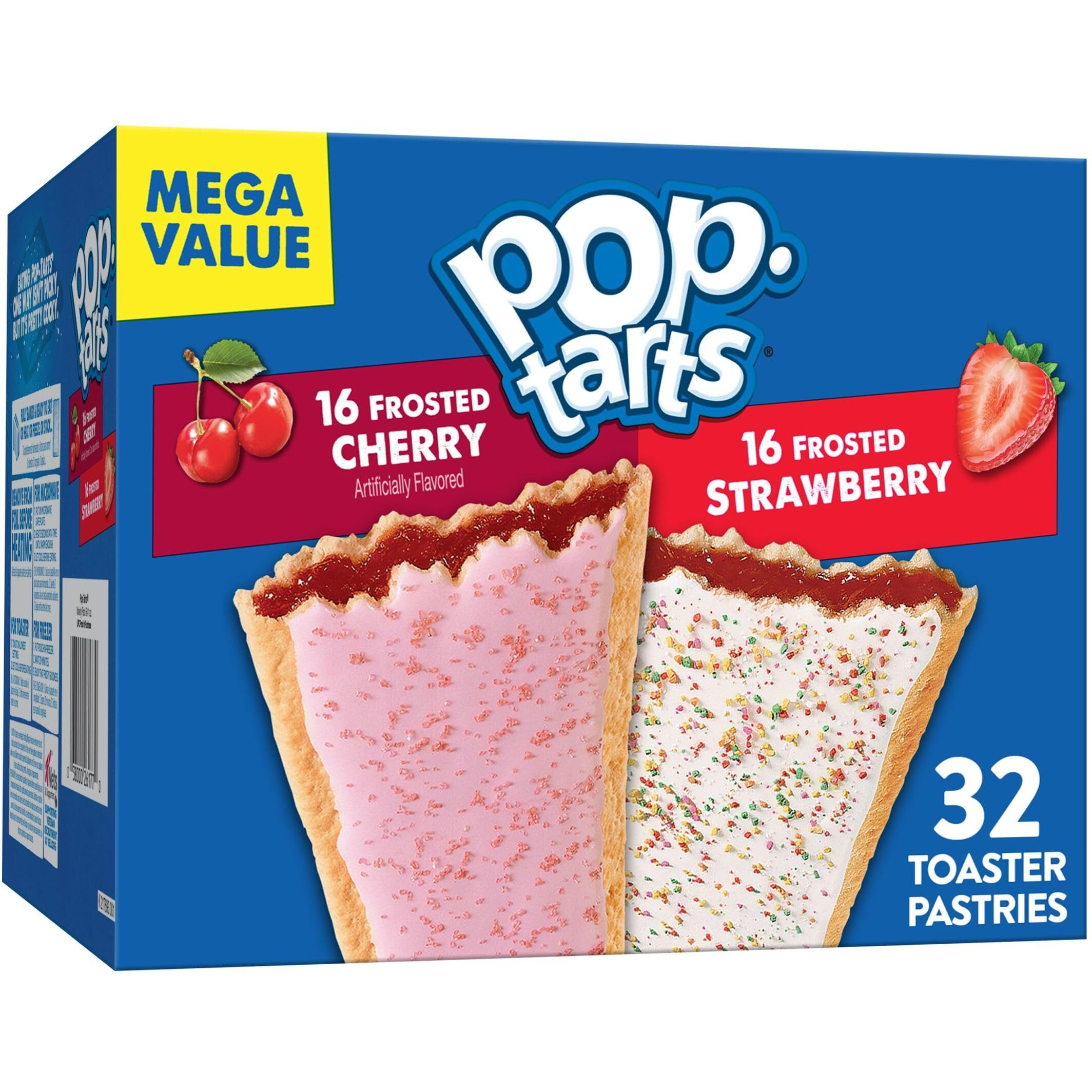 Pop-Tarts Toaster Pastries, Breakfast Foods, Kids Snacks, Variety Pack, 54.1Oz Box (32 Pop-Tarts)
