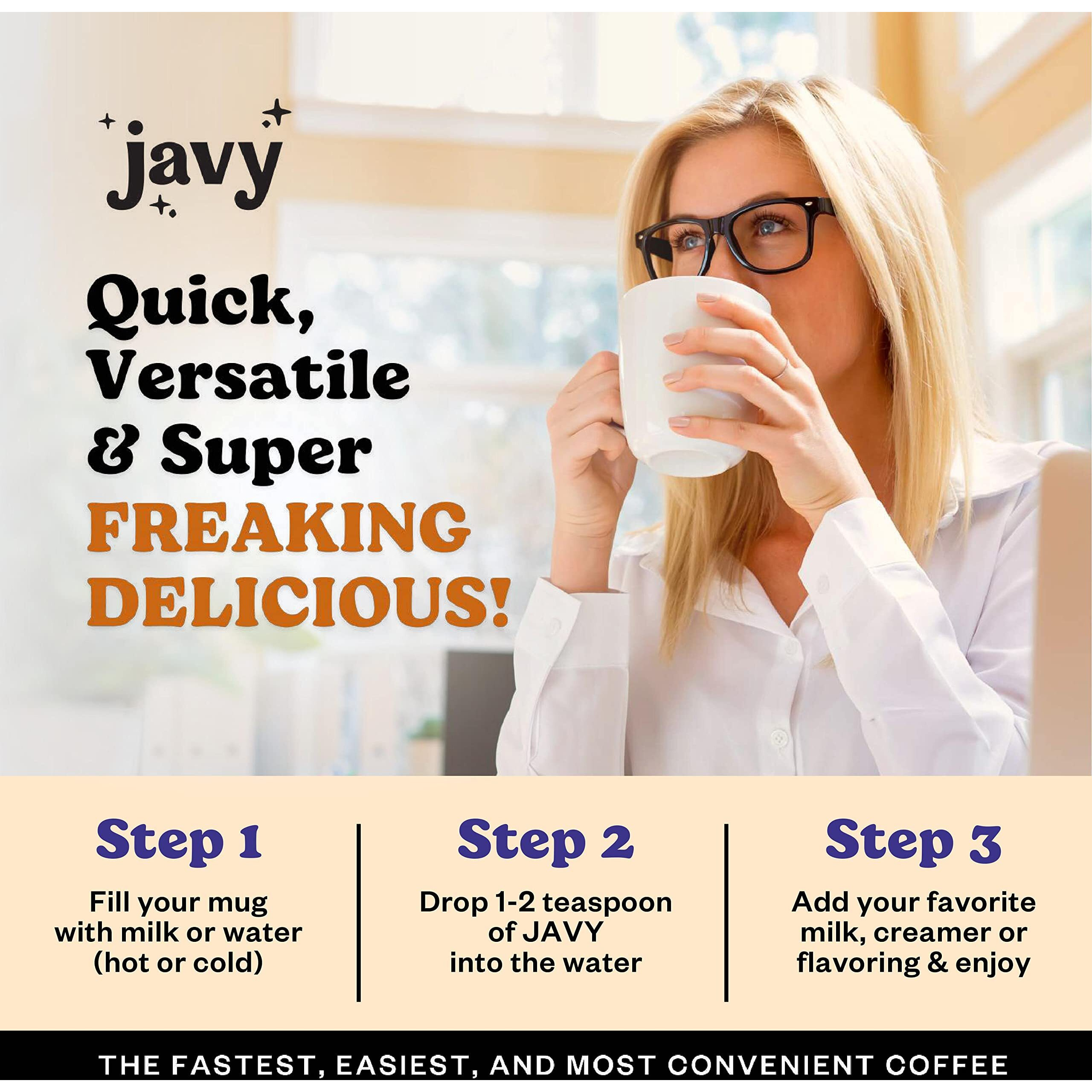 Javy Coffee Concentrate Bundle - Cold Brew Coffee, Perfect For Instant Iced Coffee, Cold Brewed Coffee And Hot Coffee - Original & Caramel