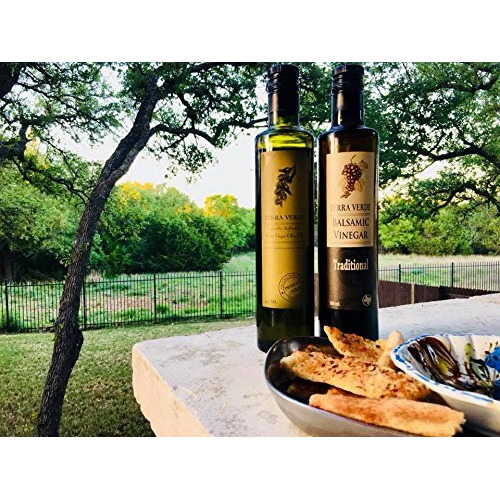 Peach Balsamic Vinegar - Gourmet Barrel Aged Infused Balsamic Vinegar - Great For Dressing Dipping Glazing - No Artificial Flavors Or Added Sugar - Made In Texas (8.5 Oz)