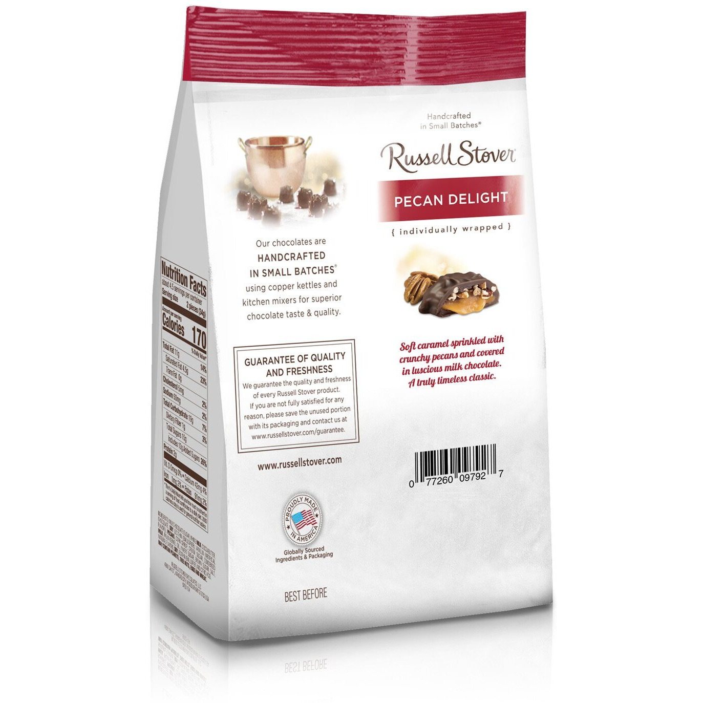 Russell Stover Mini Milk Chocolate Pecan Delight, 5.4 Oz. Bag