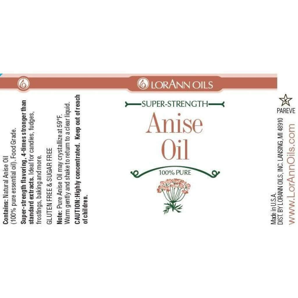 Lorann Anise Oil Super Strengthnatural Flavor, 1 Ounce Bottle
