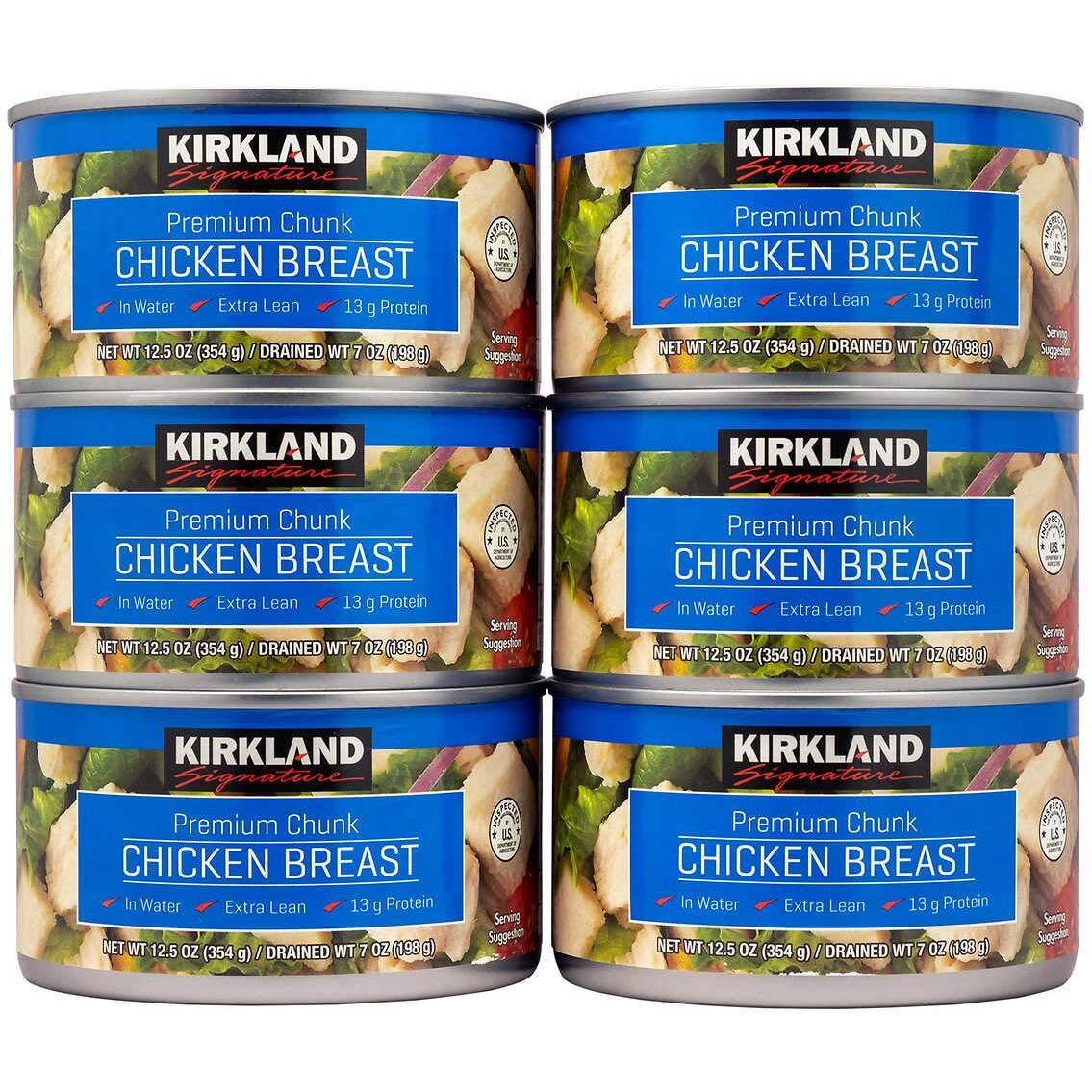 Kirkland Signature Chicken Breast, 12.5 Ounce (6) (Pack Of 6)