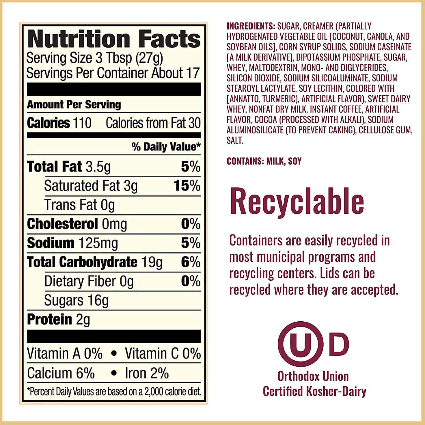 Hills Bros. Instant Cappuccino Mix, French Vanilla, Salted Caramel, & White Chocolate Caramel Variety Pack (Pack Of 3) - Convenient Instant Hot Or Iced Coffee, Frothy & Rich Flavor - Just Add Water