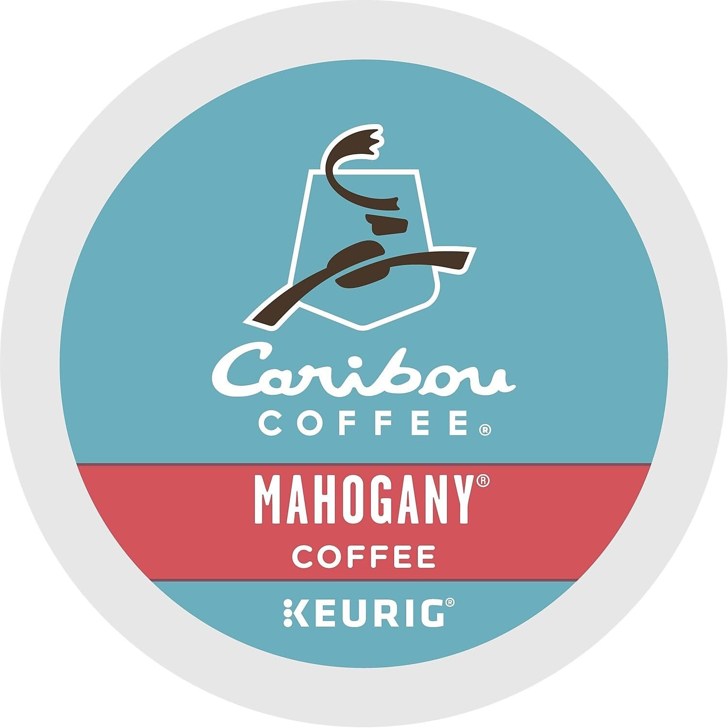 Caribou Coffee Mahogany, Single-Serve Keurig K-Cup Pods, Dark Roast Coffee, 96 Count