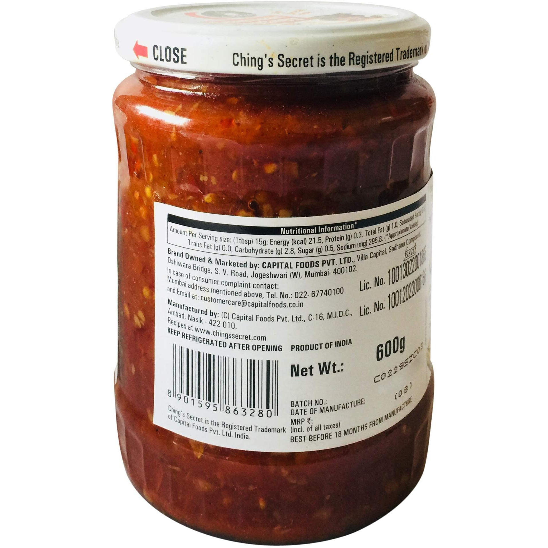 Ching's Schezwan Chutney 600 Gms