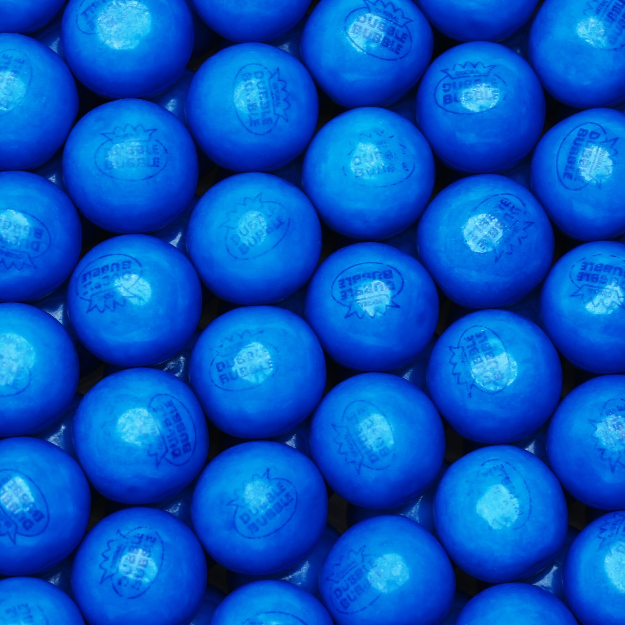 Gumballs For Gumball Machine - 1 Inch Large Double Bubble Gumballs - Blueberry Flavored Bubble Gum Blue Gumballs - Kids Chewing Gum - Bulk Gum Balls 1.7 Lb