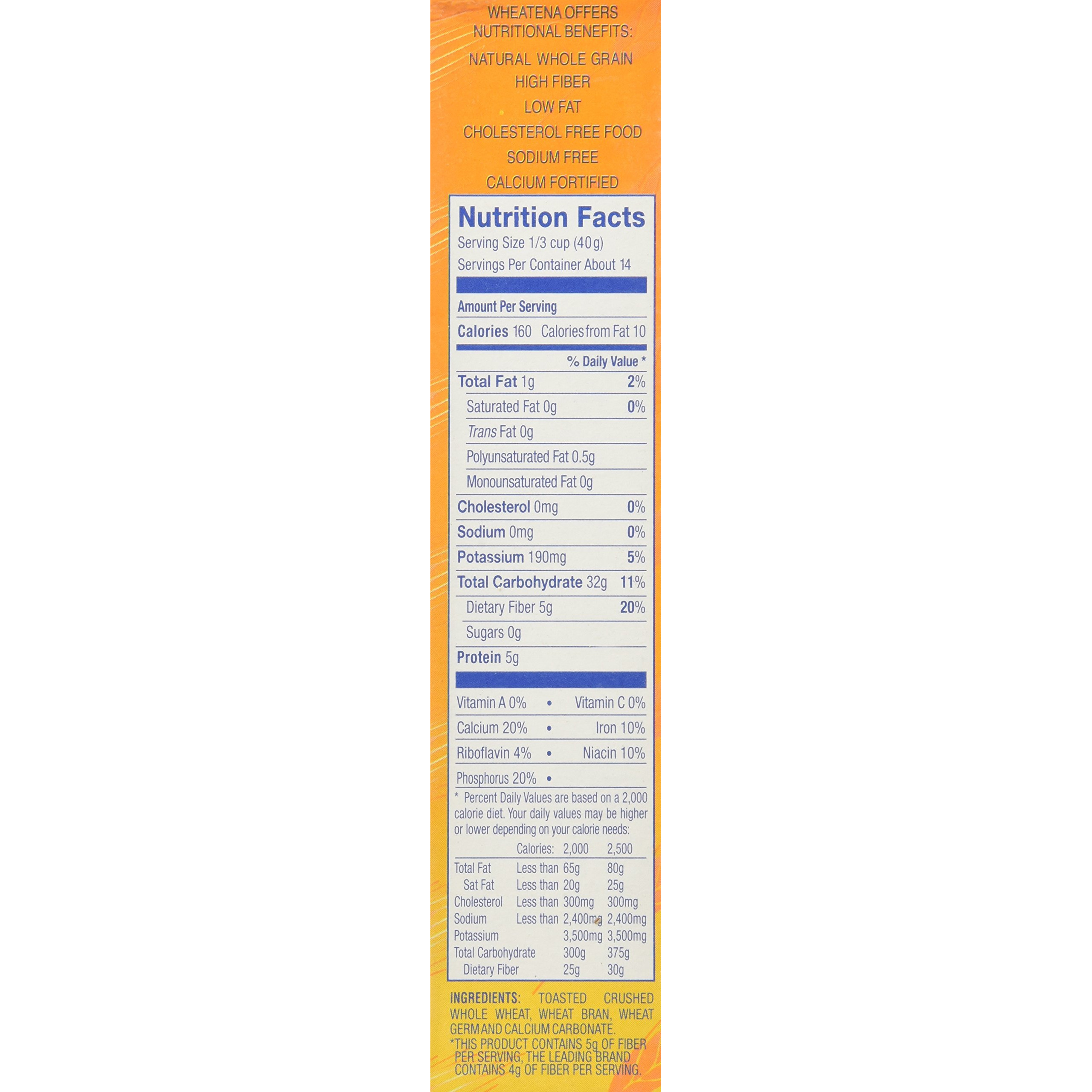 Wheatena Toasted Hot Wheat Cereal 20 Oz Pack Of 6