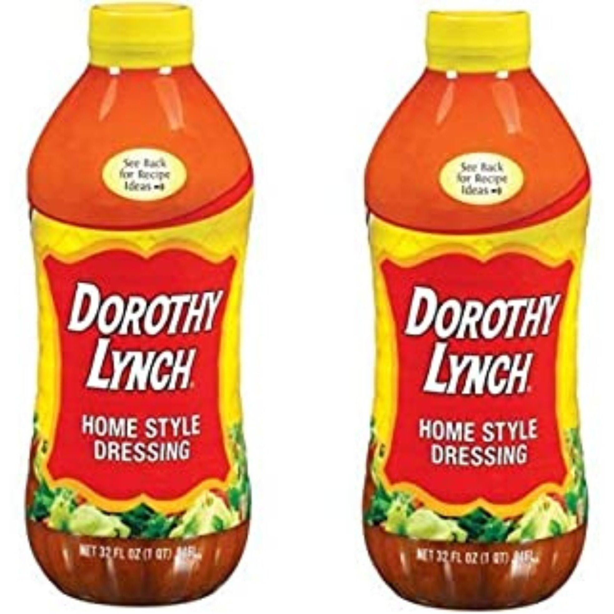 Dorothy Lynch Salad Dressing | Sweet & Spicy | Thick & Creamy | Salads, Dips, Sauces, & Marinades | French Style Condiment | Tangy | Gluten Free | No Trans Fat | Usa Made (Home Style, 32 Oz (2 Pack))