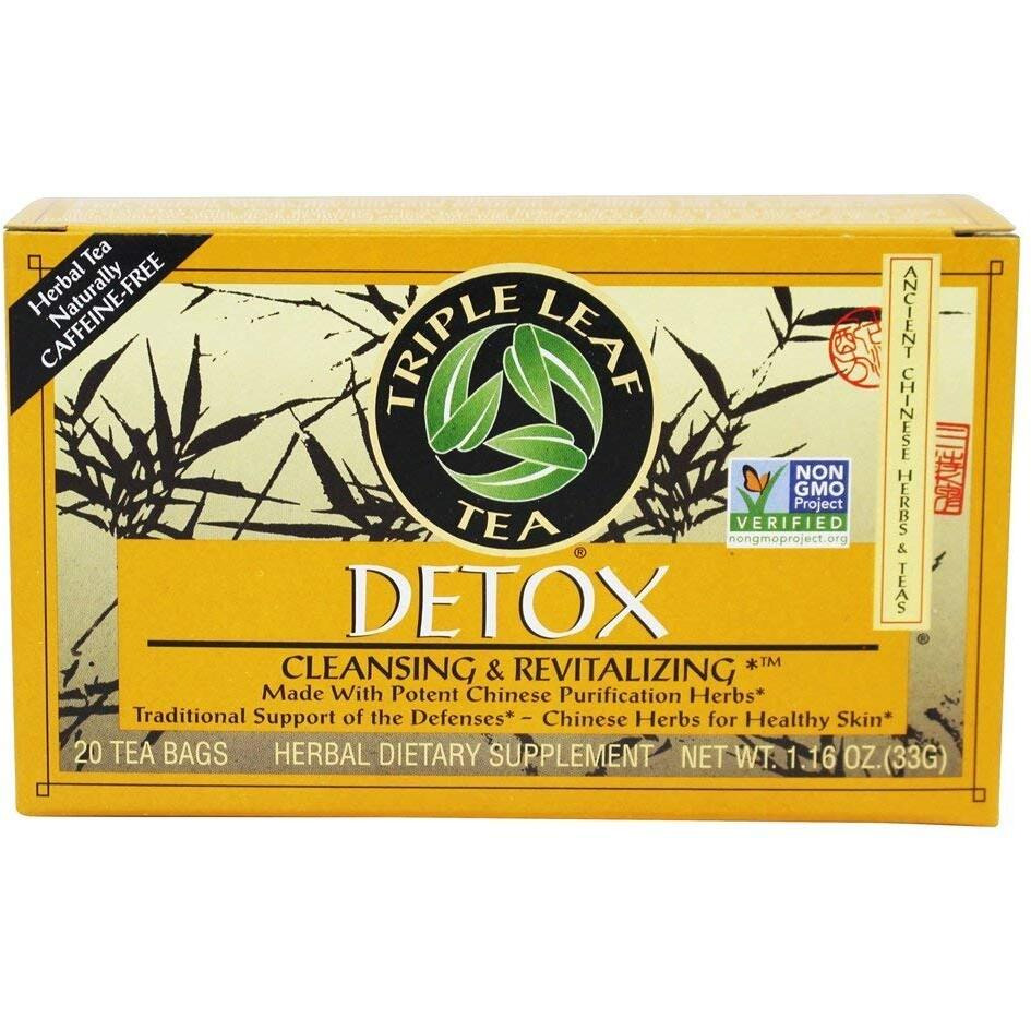 Triple Leaf Natural Herbal Tea, Detox 20 Bags (Pack Of 2)