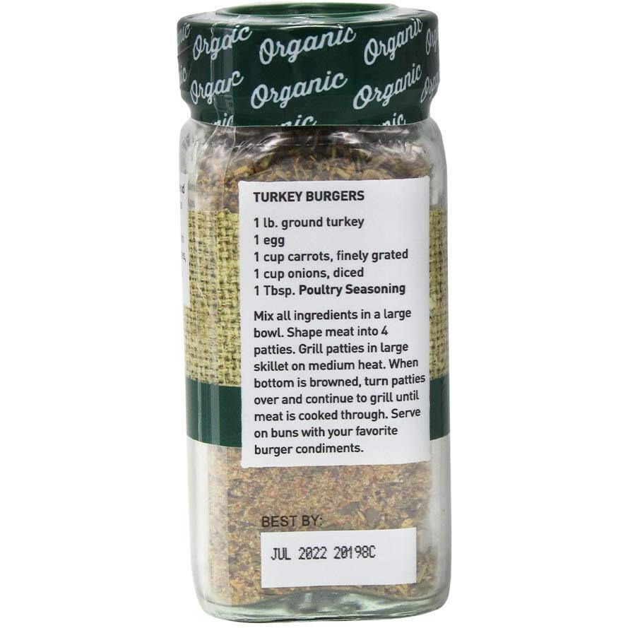The Spice Hunter Poultry Seasoning, Organic, 1.1-Ounce Jar