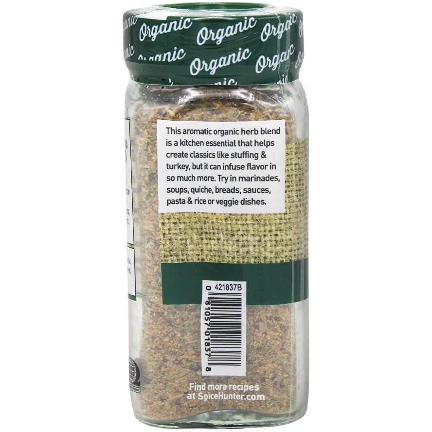 The Spice Hunter Poultry Seasoning, Organic, 1.1-Ounce Jar