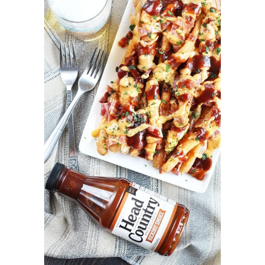 Head Country Bar-B-Q Sauce, Hickory Smoke Soy Free, Gluten Free Bbq Sauce With No Preservatives Smoky & Sweet Championship Barbecue Sauce For Ribs, Pork, Sausage & Brisket 20 Ounce, Pack Of 6