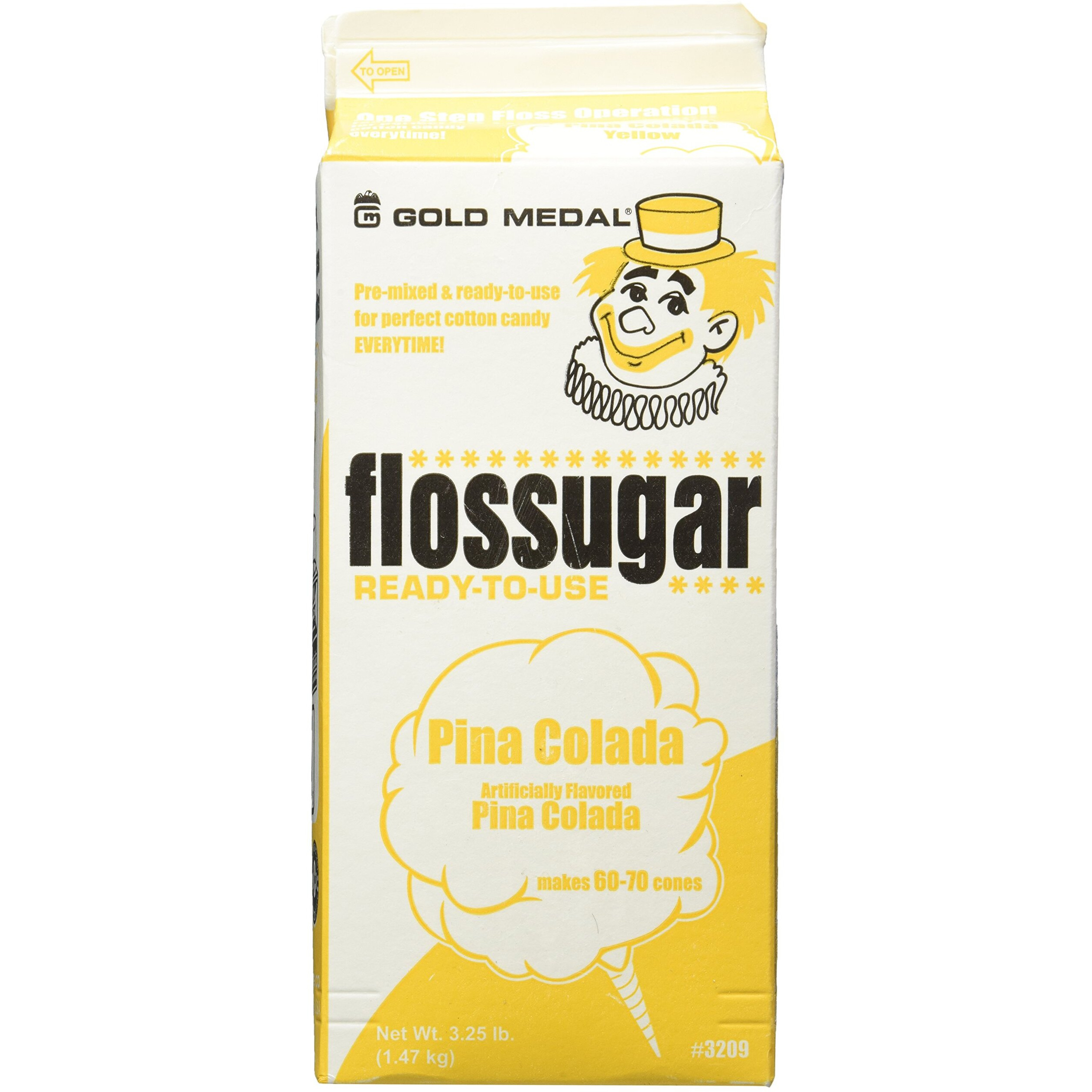 Flossugar Flavor Pina Colada - Net Wt 3.25 Lbs