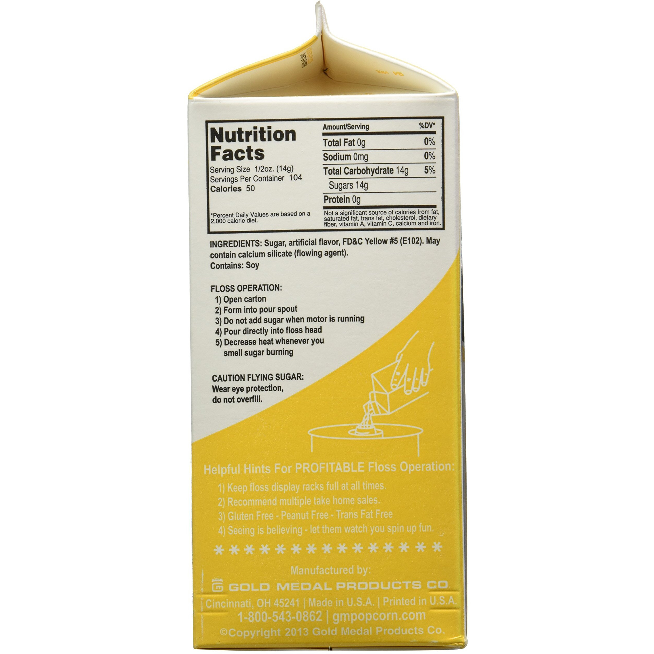 Flossugar Flavor Pina Colada - Net Wt 3.25 Lbs