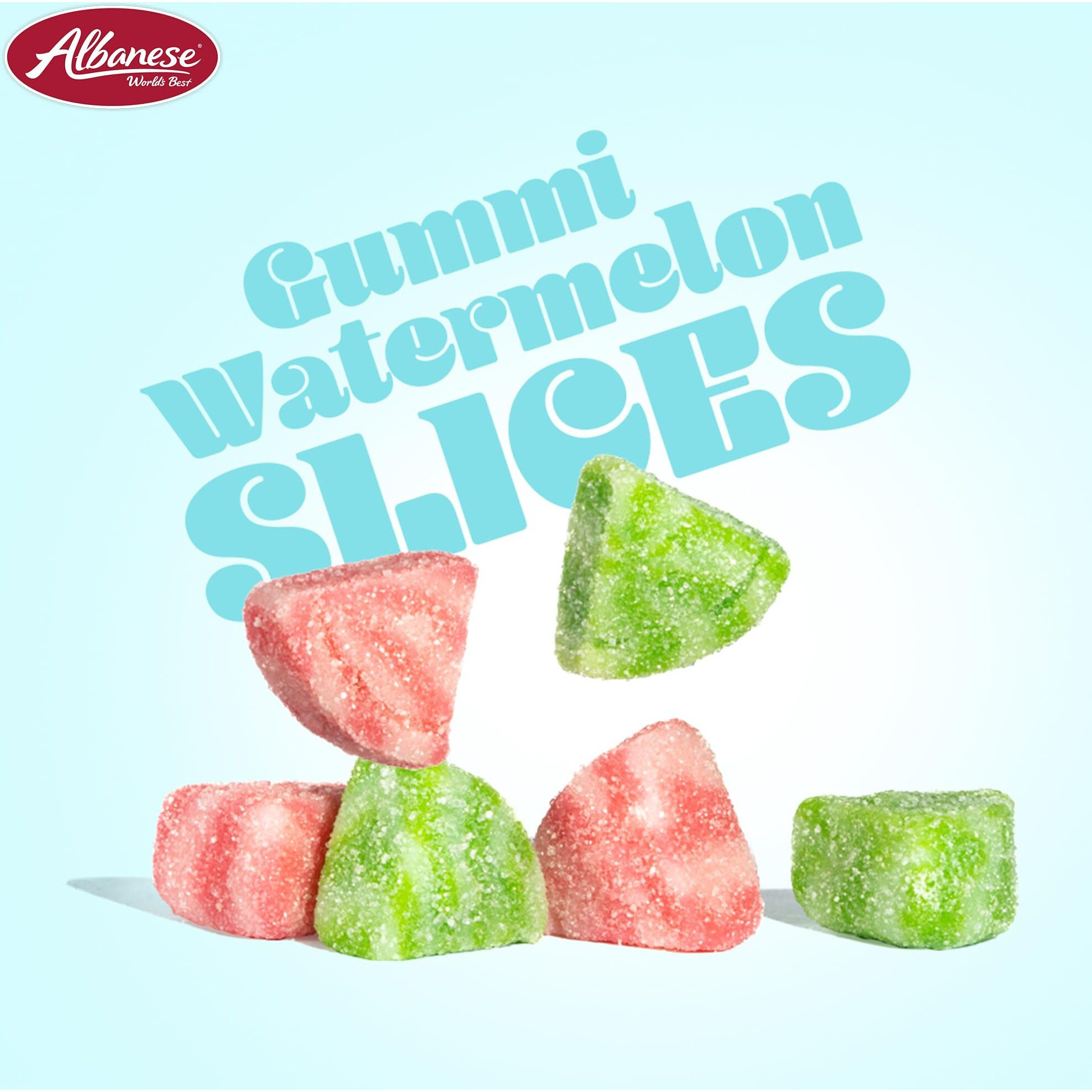 Albanese World's Best Gummi Watermelon Slices 4.5 Lb Bag Of Candy