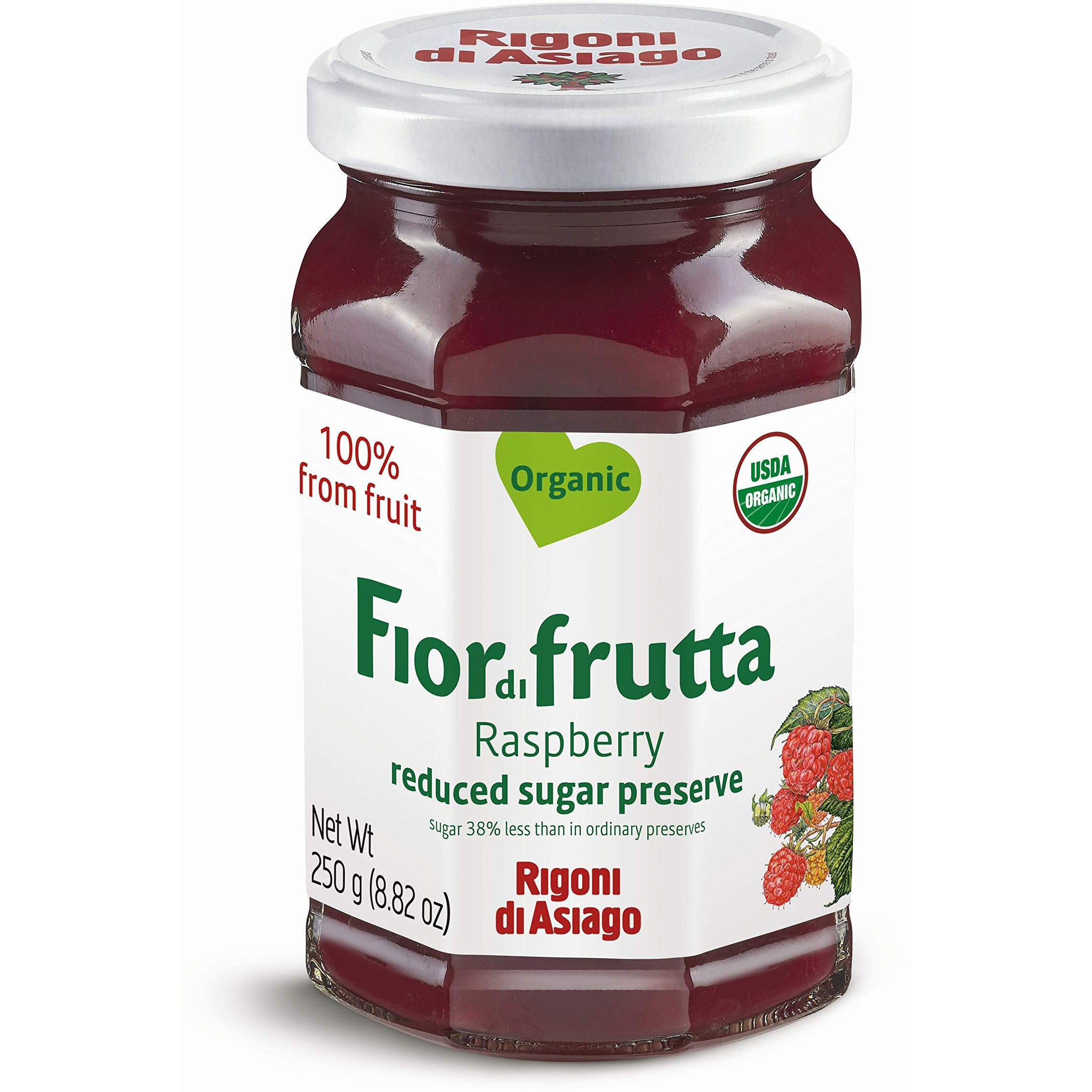 Rigoni Di Asiago, Fiordifrutta Organic Fruit Spread, Raspberry, 8.82 Ounce (Pack Of 1)