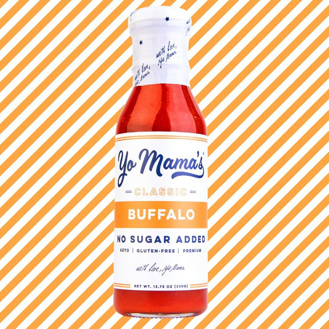 Yo Mamas Foods Keto Buffalo Dipping, Marinade & Wing Sauce - Pack Of (4) - Low-Zero Carb, No Sugar Added, Whole30, Paleo, Gluten And Soy Free, And Low Calorie