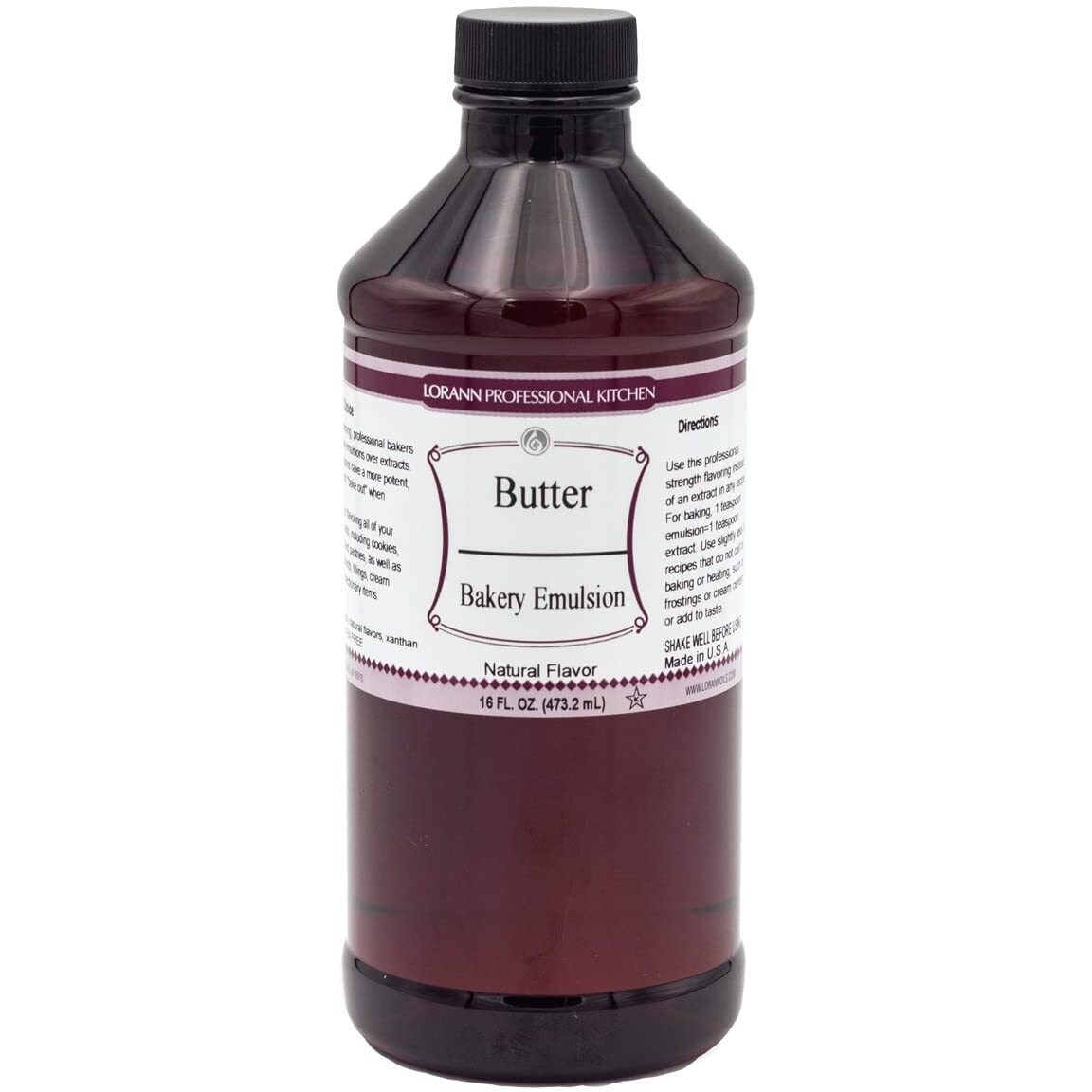 Lorann Oils Butter Bakery Emulsion True Butter Flavor, Ideal For Enhancing Rich Dairy Notes In Baked Goods, Gluten-Free, Keto-Friendly, Butter Flavoring Essential For Your Kitchen