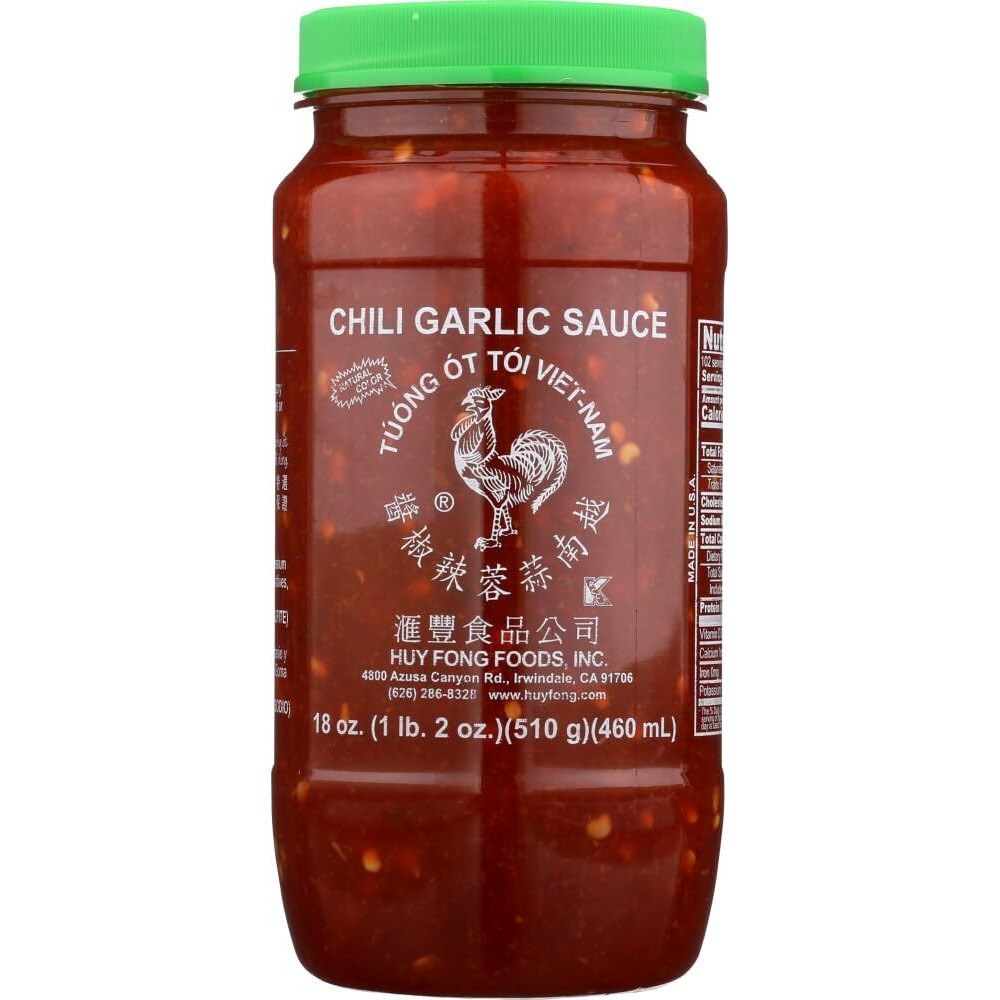 Huy Fong, Hot Chili Garlic Sauce, 18 Oz